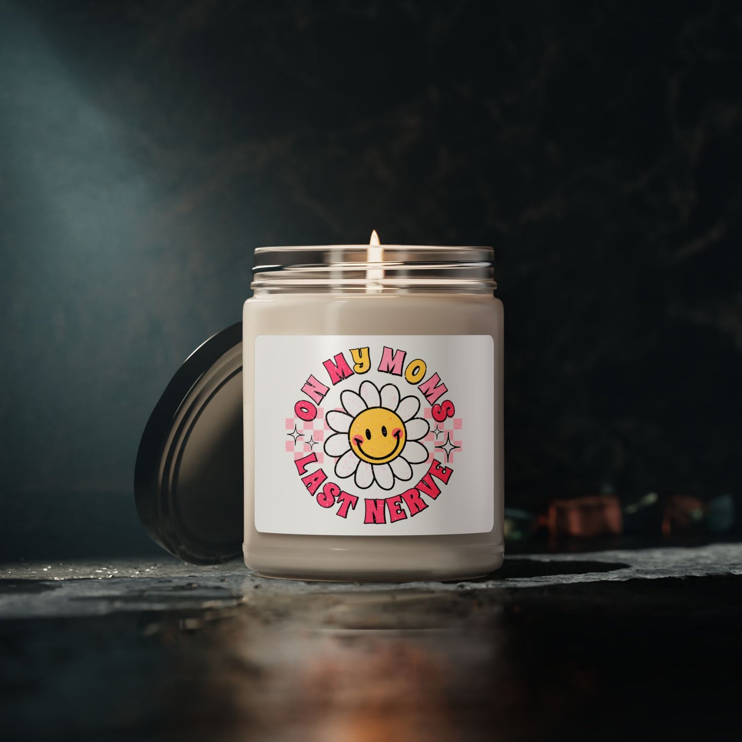 Scented Soy Candle - 'On My Mom's Last Nerve' | Quirky Home Decor Gift for Moms