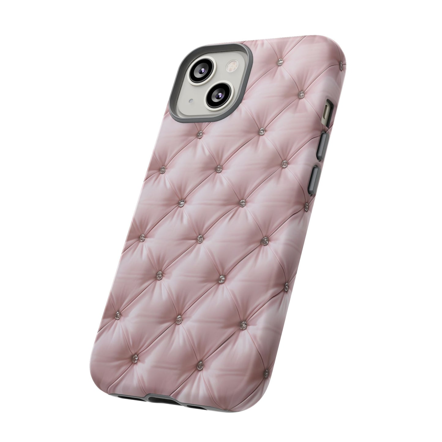 Luxury Pink Quilted Phone Case - Tough Cases for Stylish Protection