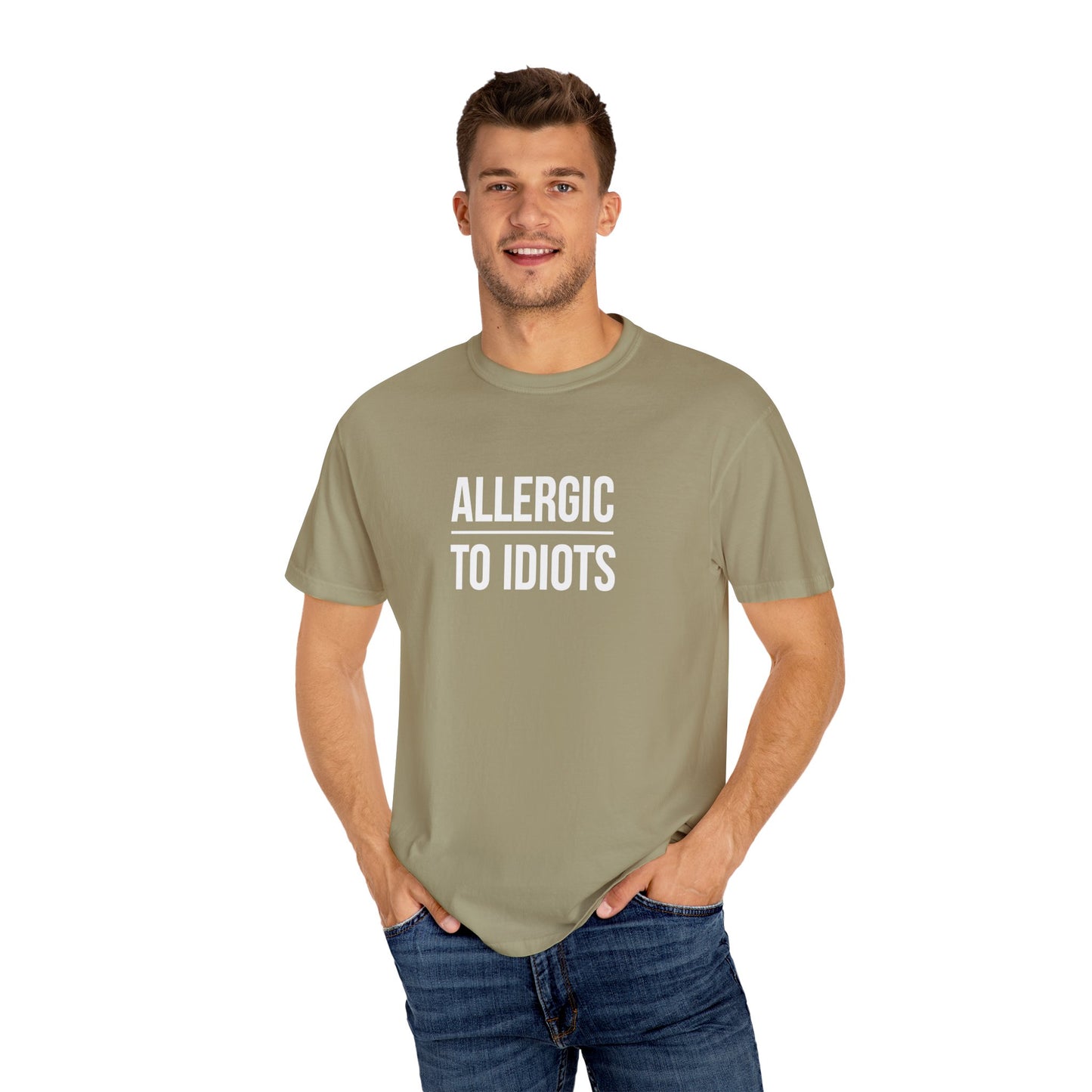 Unisex Allergic to Idiots T-Shirt - Relaxed Fit Cotton Tee