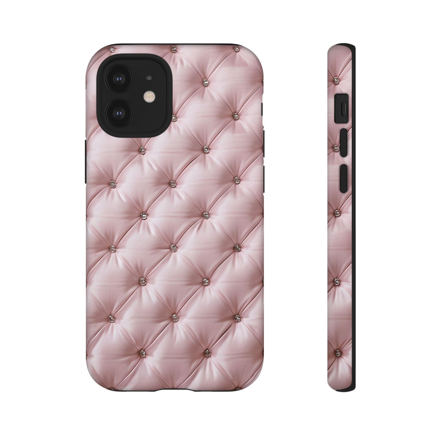 Luxury Pink Quilted Phone Case - Tough Cases for Stylish Protection