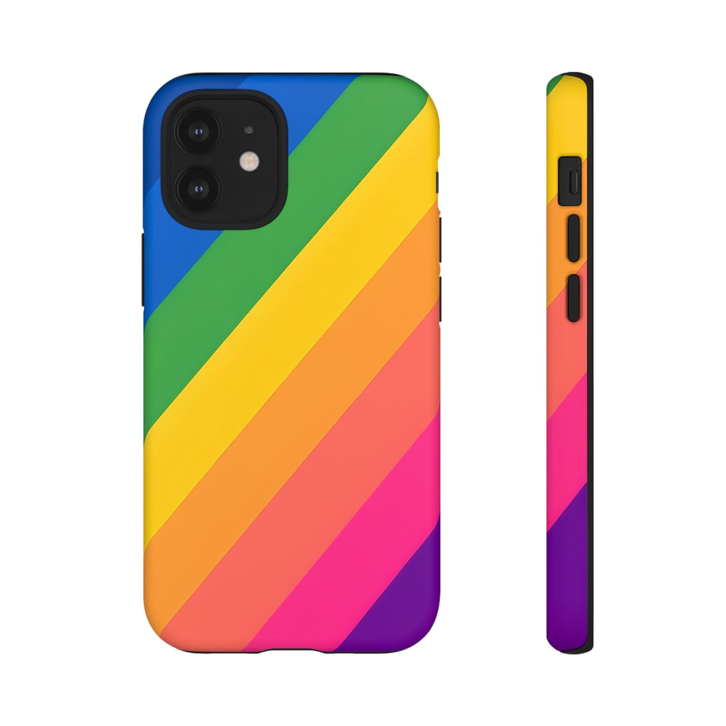 Vibrant Rainbow Phone Case - Tough & Stylish