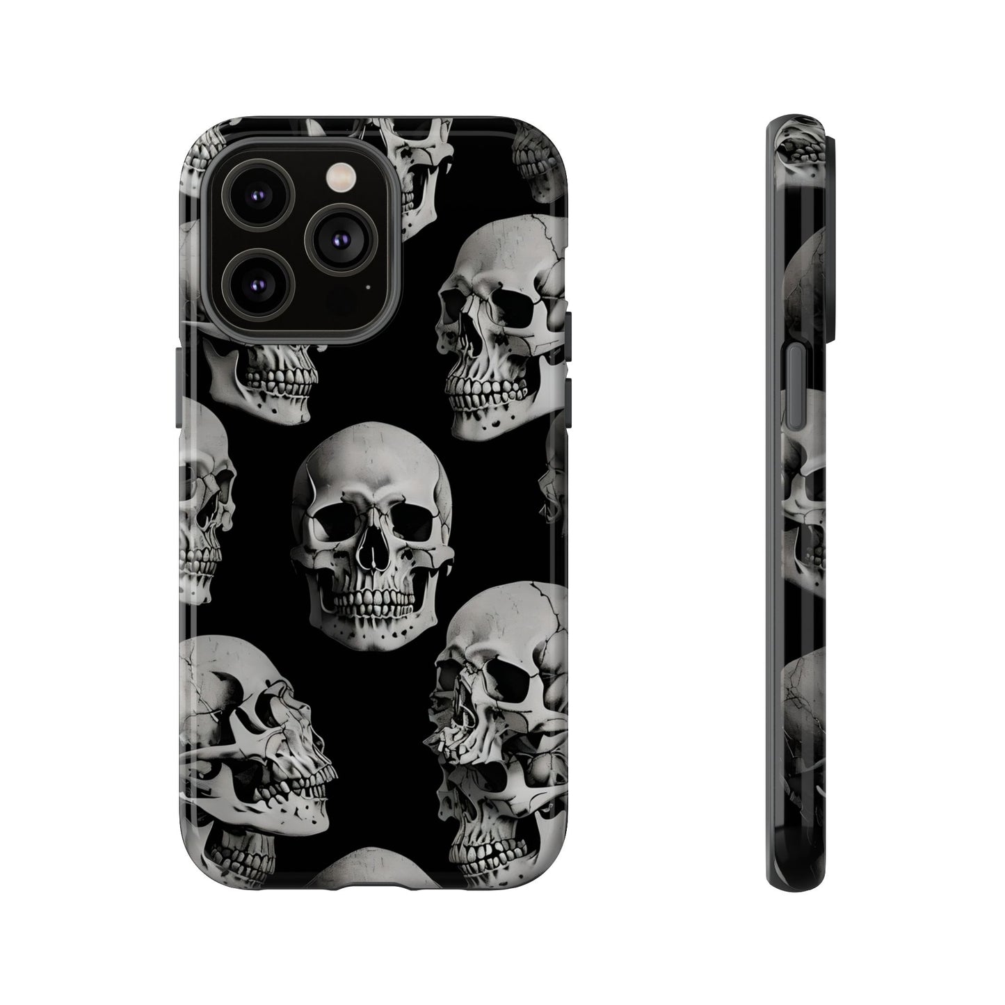 Skull Print Phone Case - Tough Cases for Bold Style