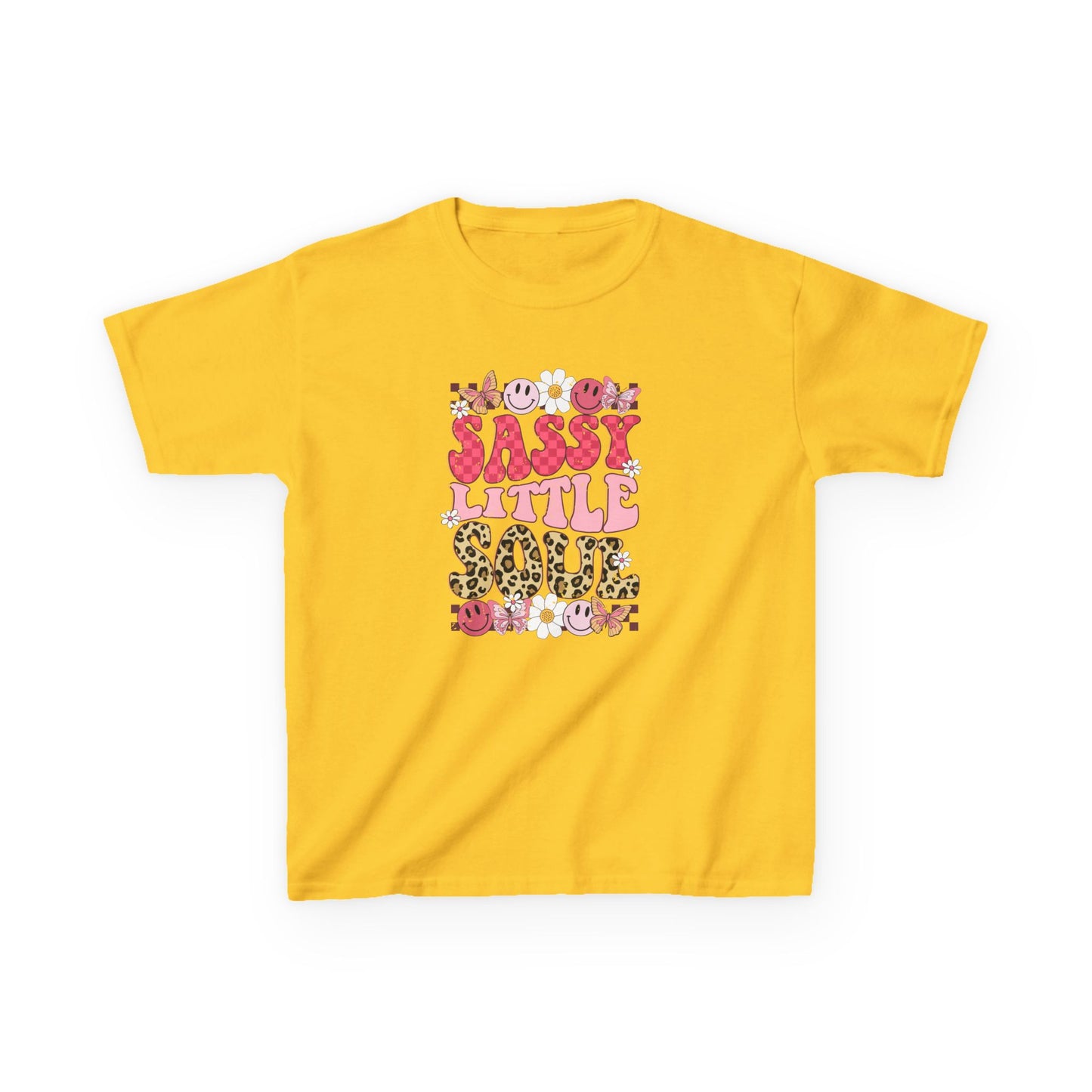 Sassy Little Soul Kids Tee - Fun & Trendy Heavy Cotton Shirt for Children