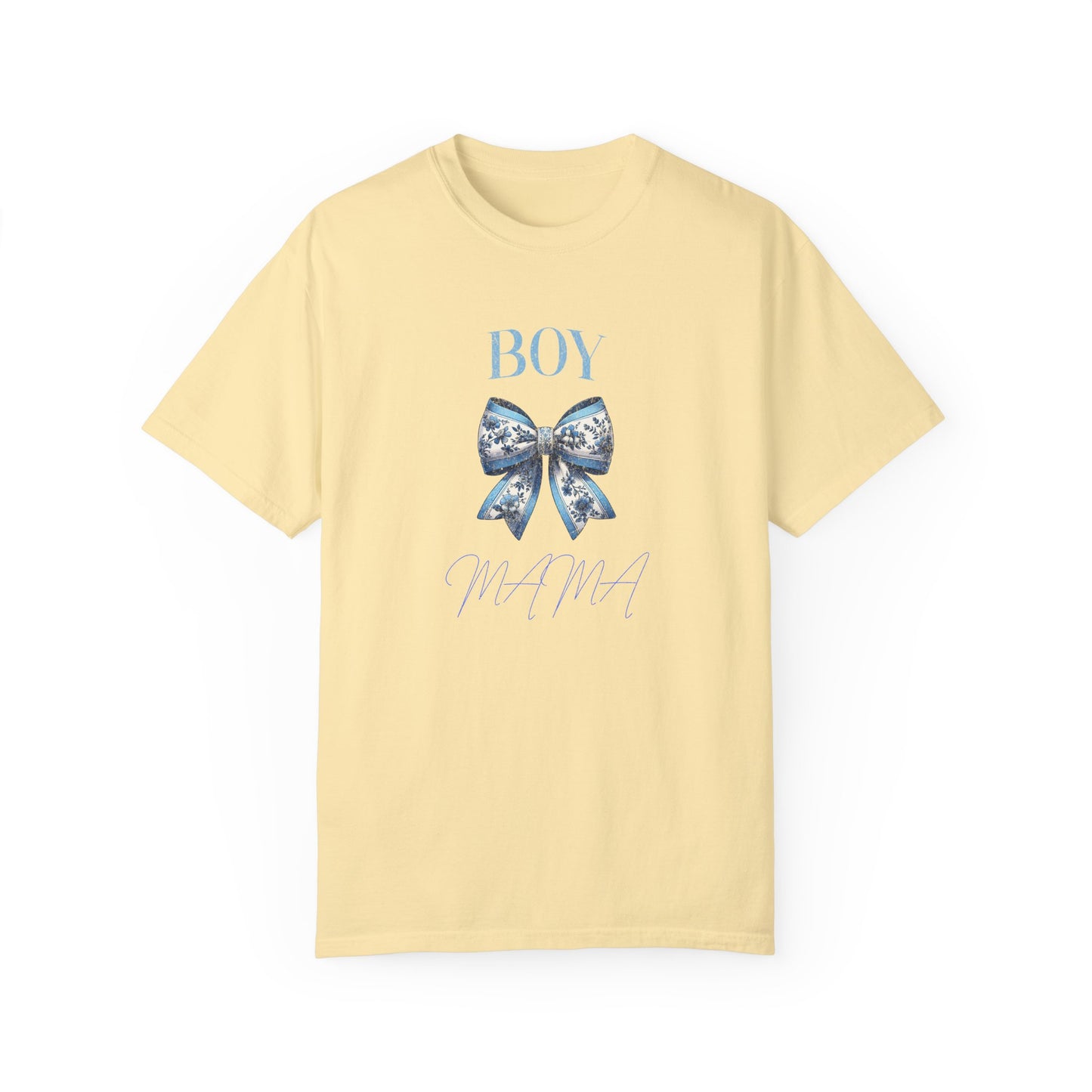 Boy Mama T-Shirt | Garment-Dyed Unisex Tee for Proud Moms