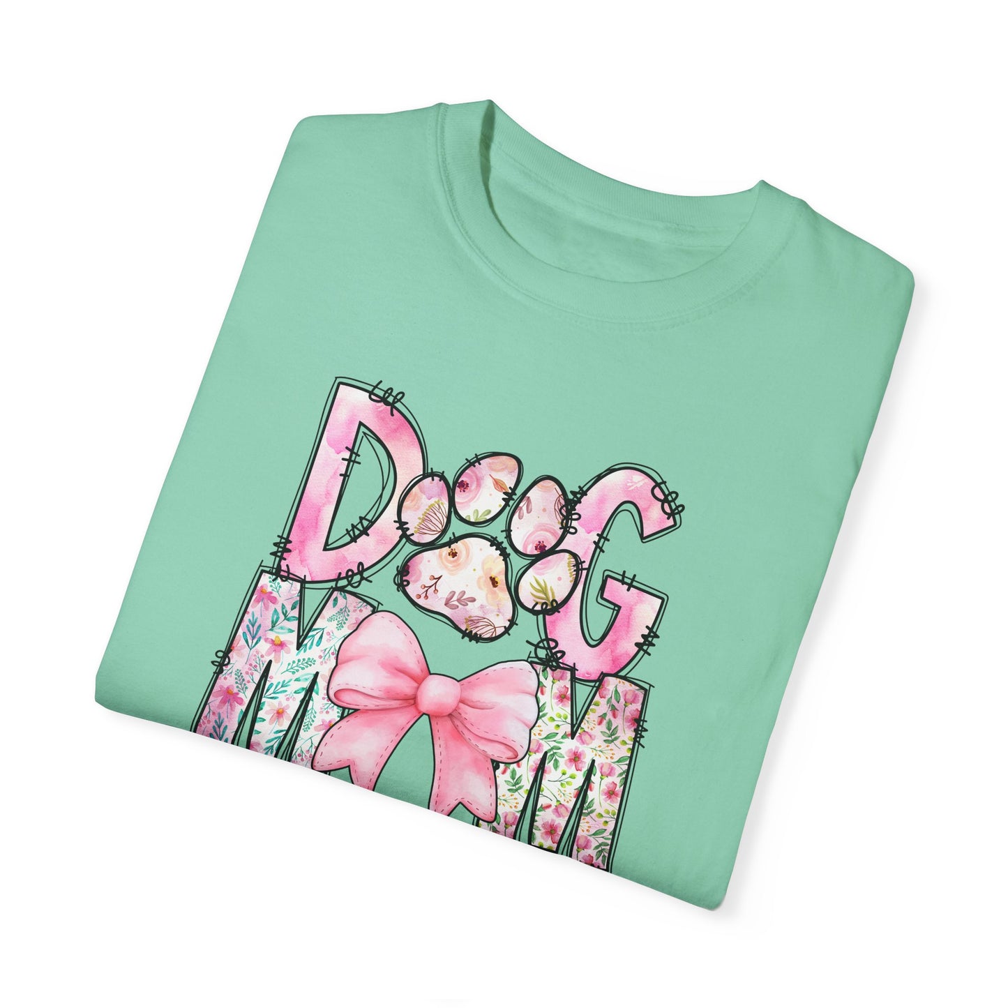 Cute Dog Mom T-Shirt | Garment-Dyed Unisex Tee for Dog Lovers