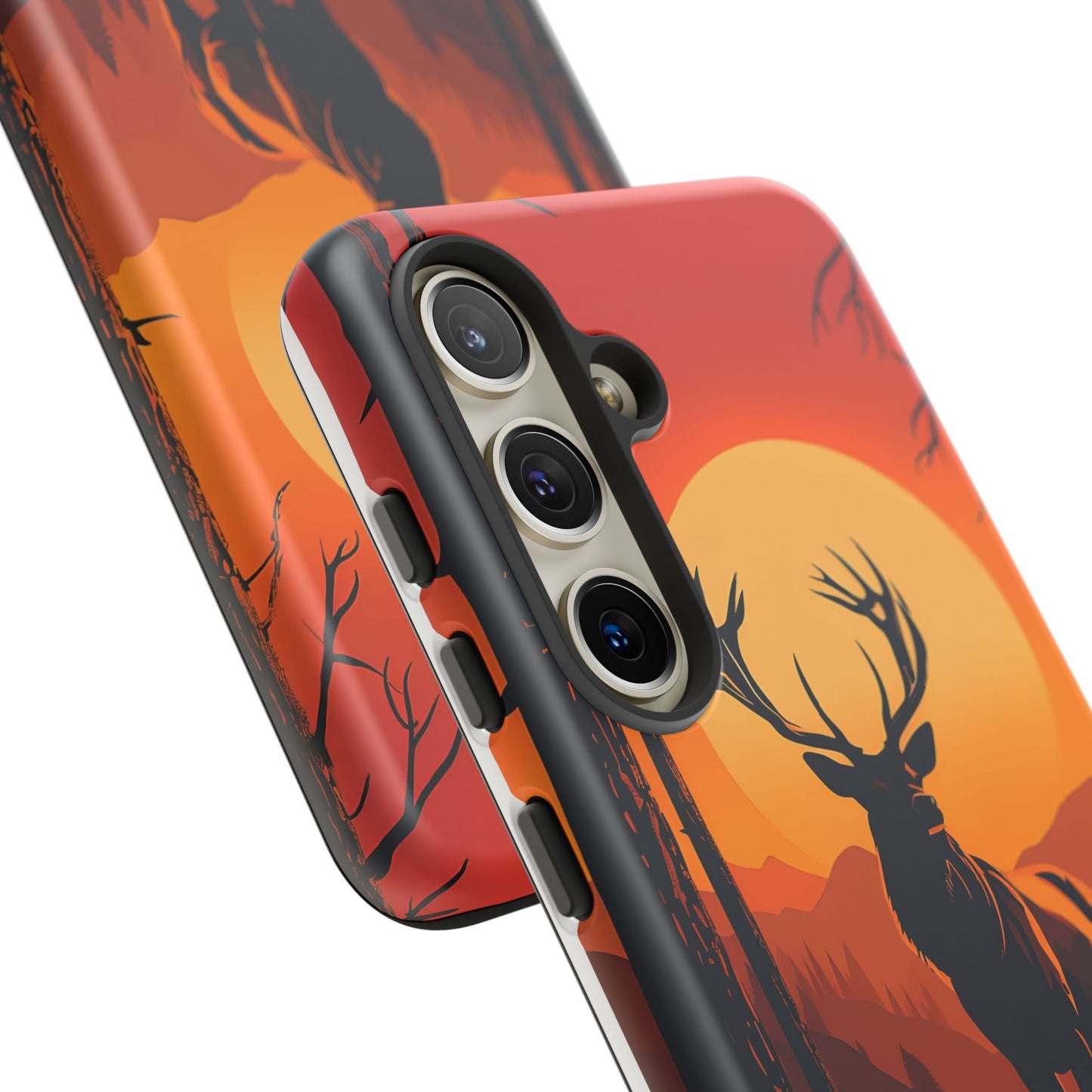 Wildlife Phone Case - Stag and Sunset Design for Nature Lovers