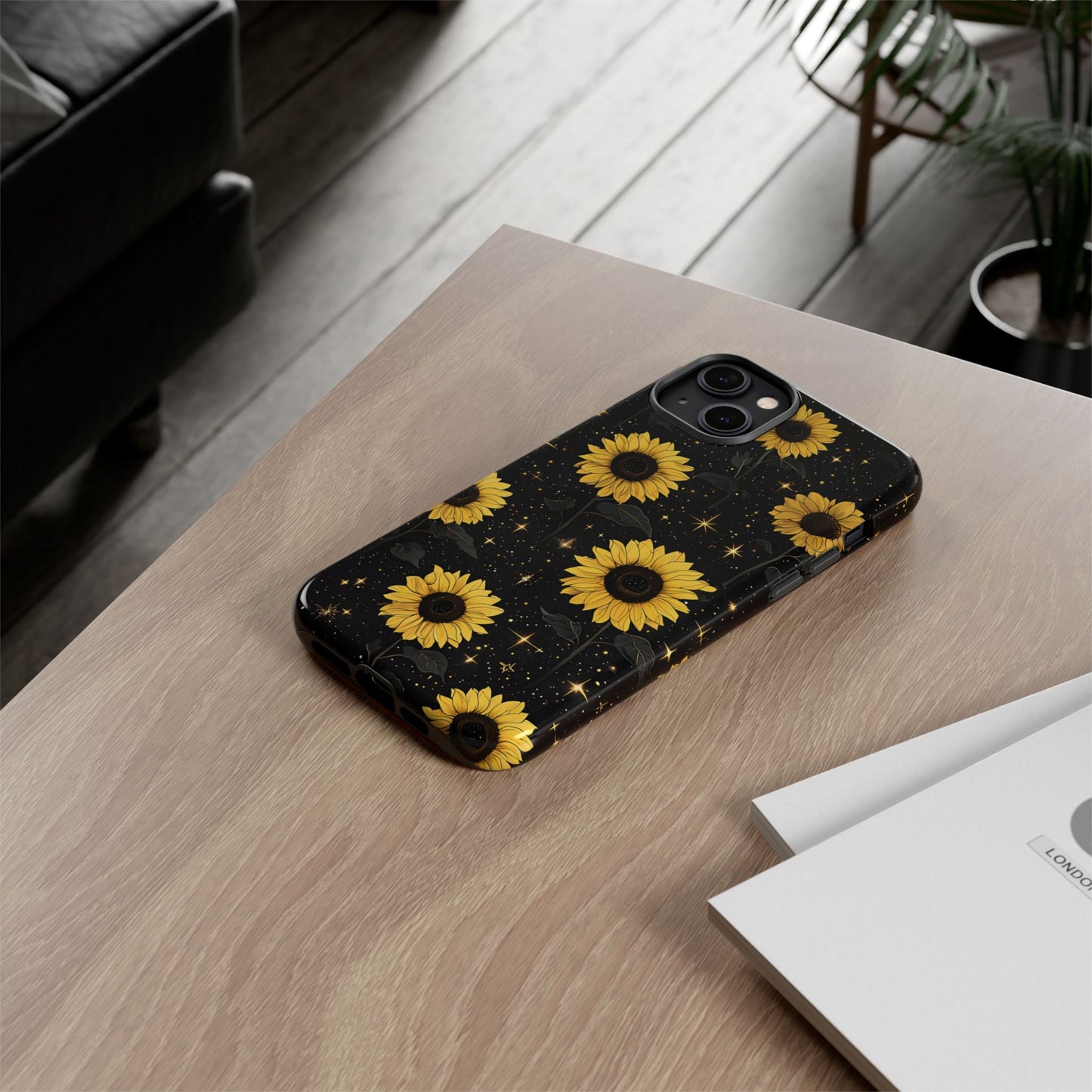 Sunflower Galaxy Tough Case - Durable Phone Cover with Floral Design