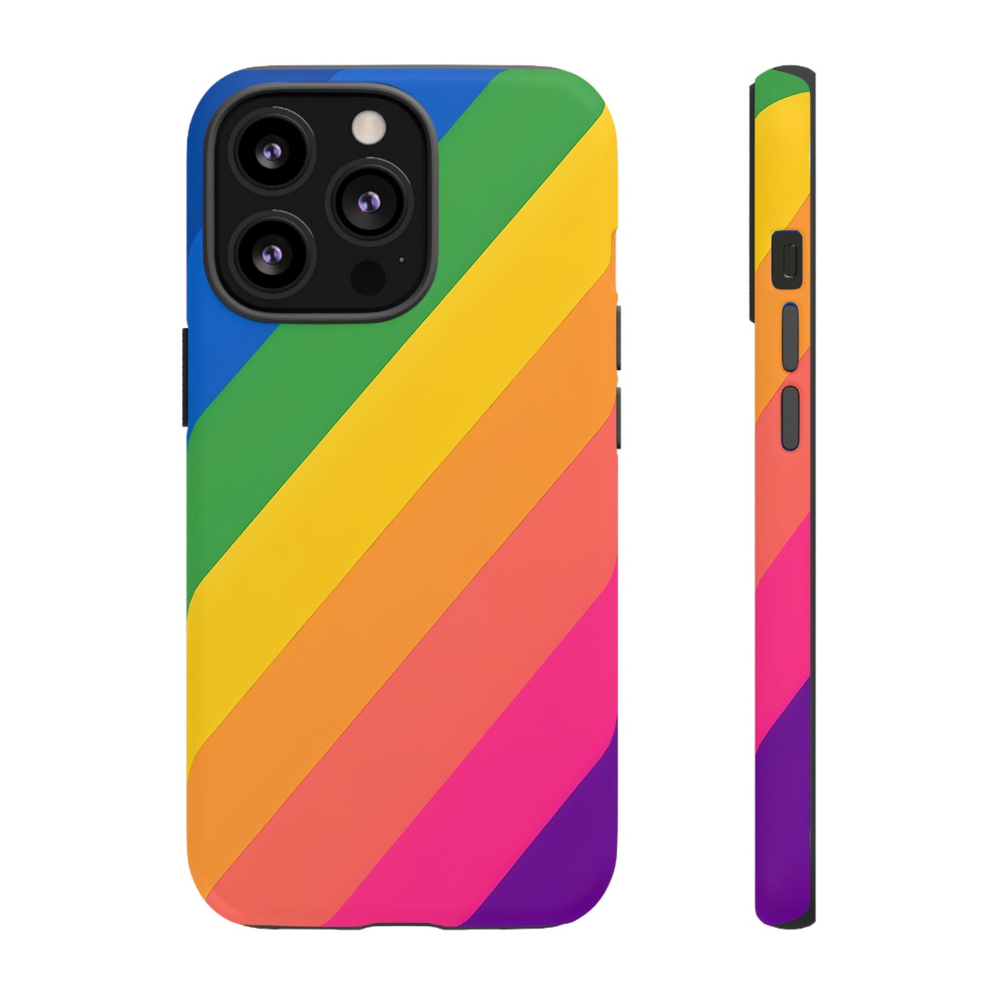 Vibrant Rainbow Phone Case - Tough & Stylish