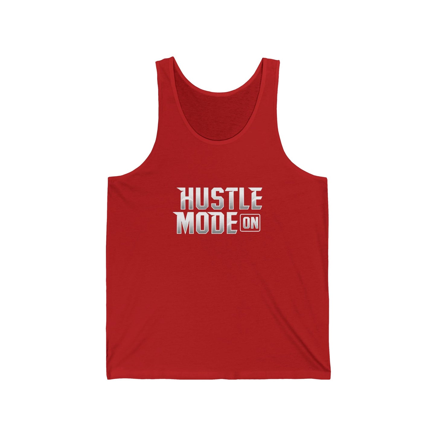 Hustle Mode On Unisex Jersey Tank - Motivational Workout Shirt