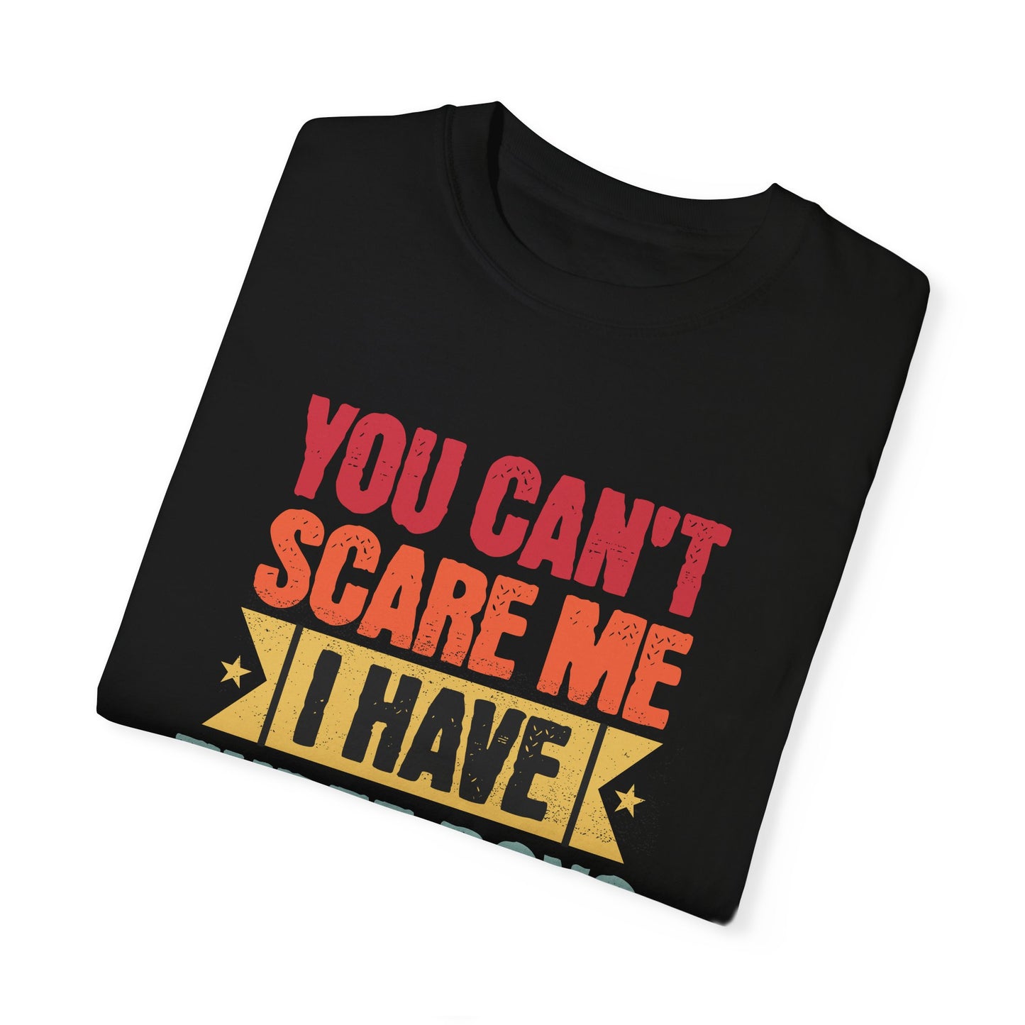 PERSONALIZED! Funny Unisex T-Shirt - 'You Can’t Scare Me, I Have Three Boys' - Perfect for Moms