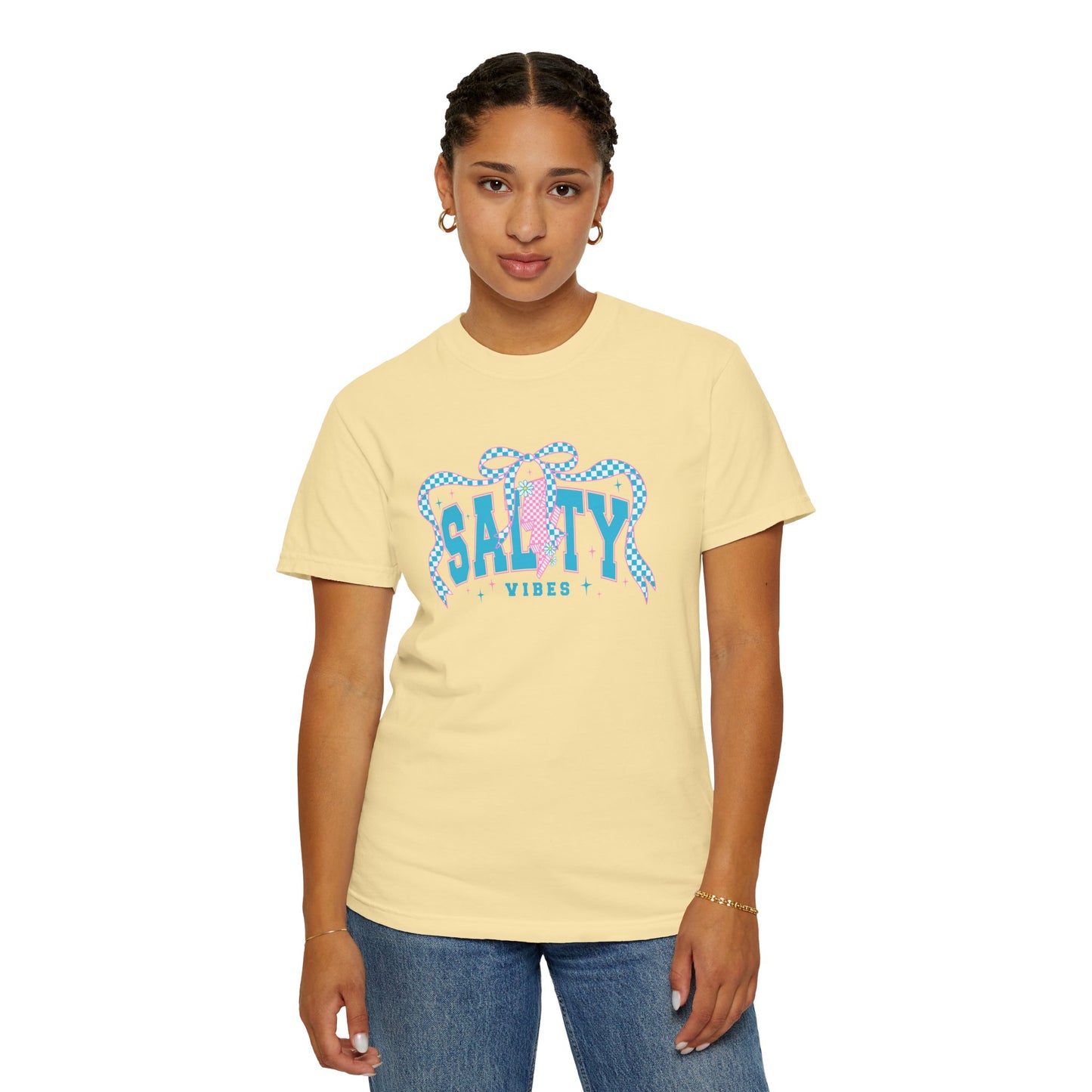 Salty Vibes Unisex Garment-Dyed T-Shirt