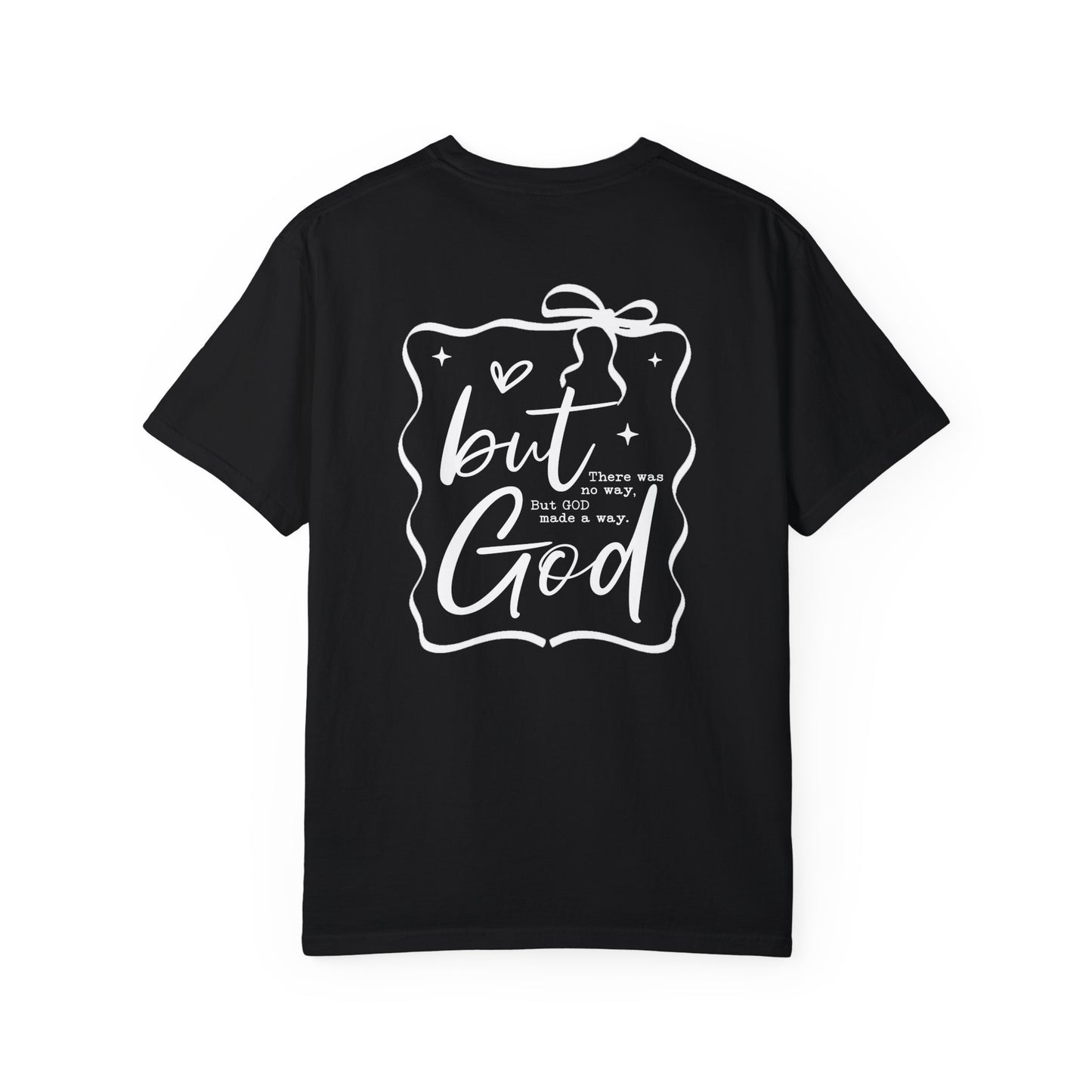 Inspirational T-Shirt with Bow Design – "But God"