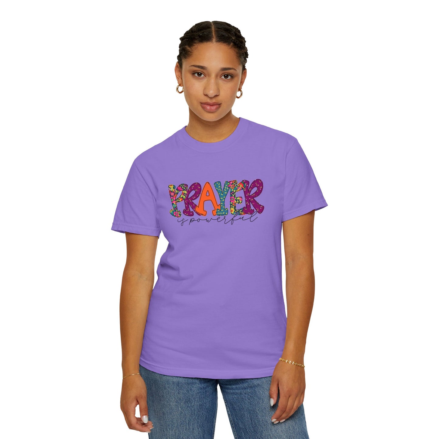Colorful "Prayer is Powerful" Unisex T-Shirt