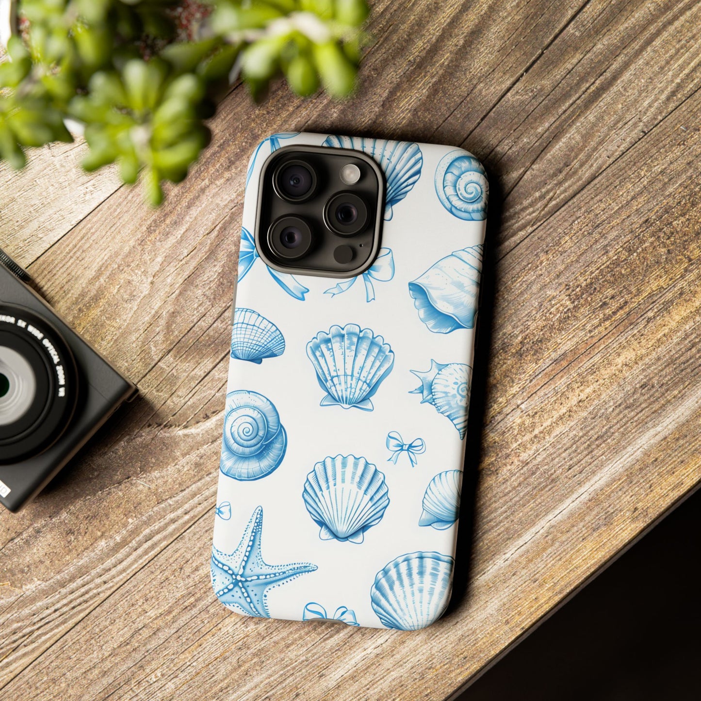 Coquette-Coastal Ocean-Themed Phone Case - Seashell and Starfish Design