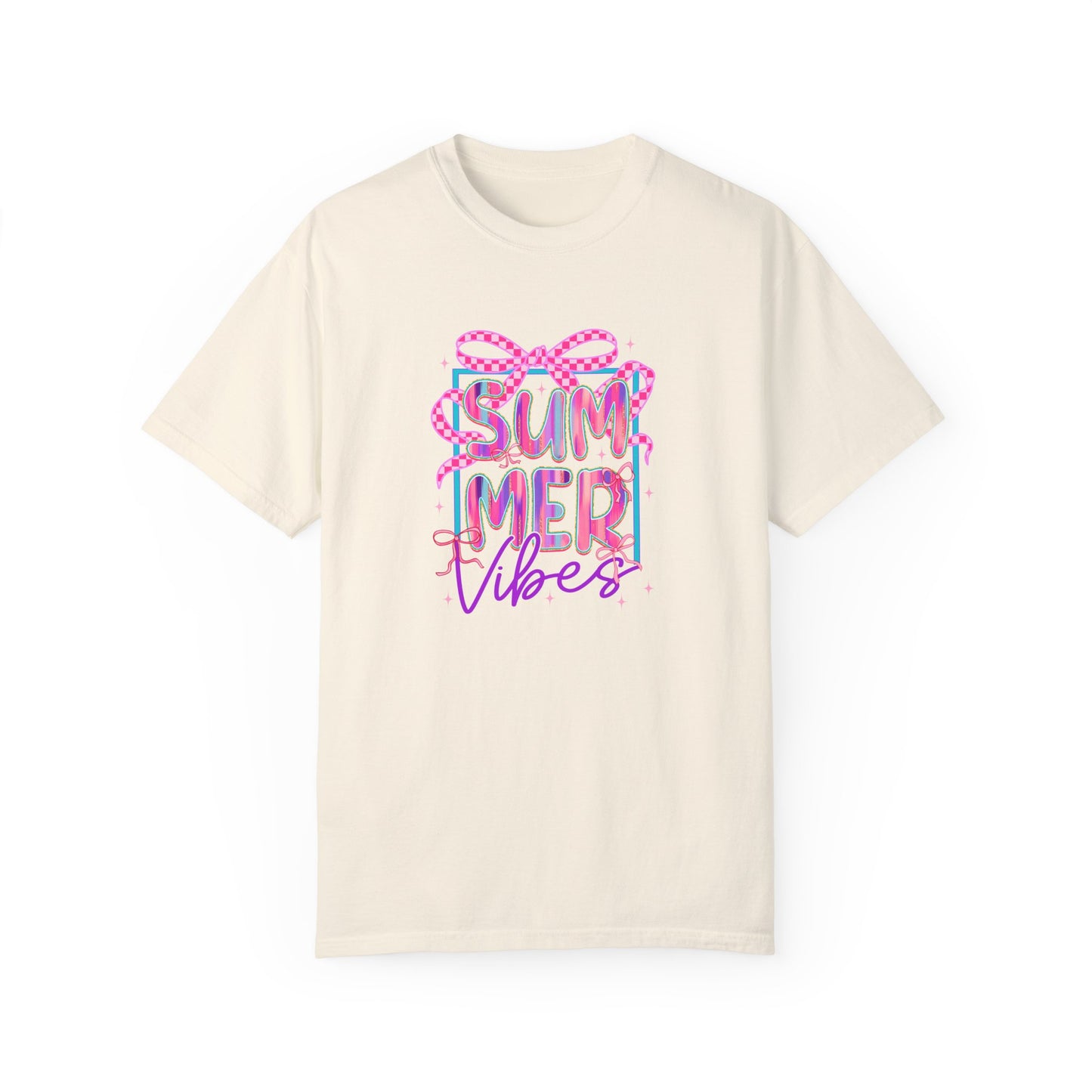 Summer Vibes Coquette Unisex Garment-Dyed T-Shirt