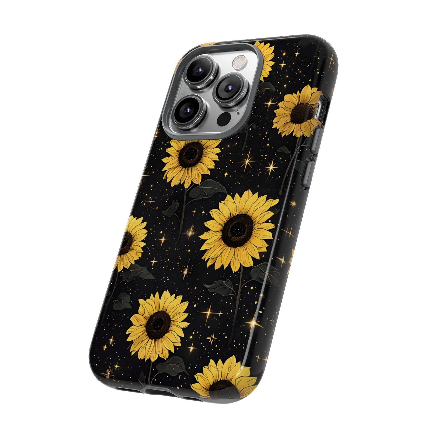 Sunflower Galaxy Tough Case - Durable Phone Cover with Floral Design