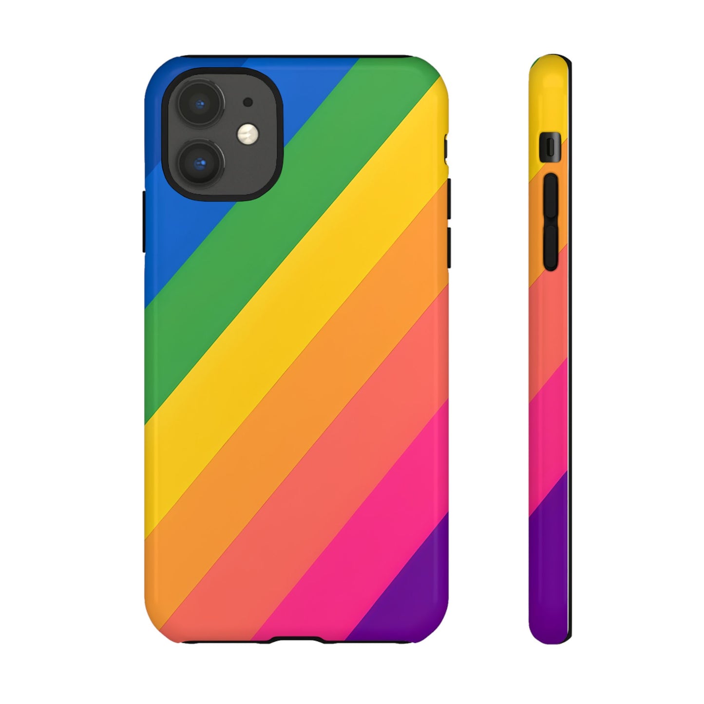 Vibrant Rainbow Phone Case - Tough & Stylish