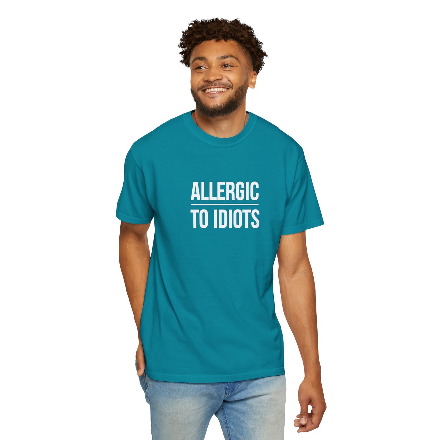Unisex Allergic to Idiots T-Shirt - Relaxed Fit Cotton Tee