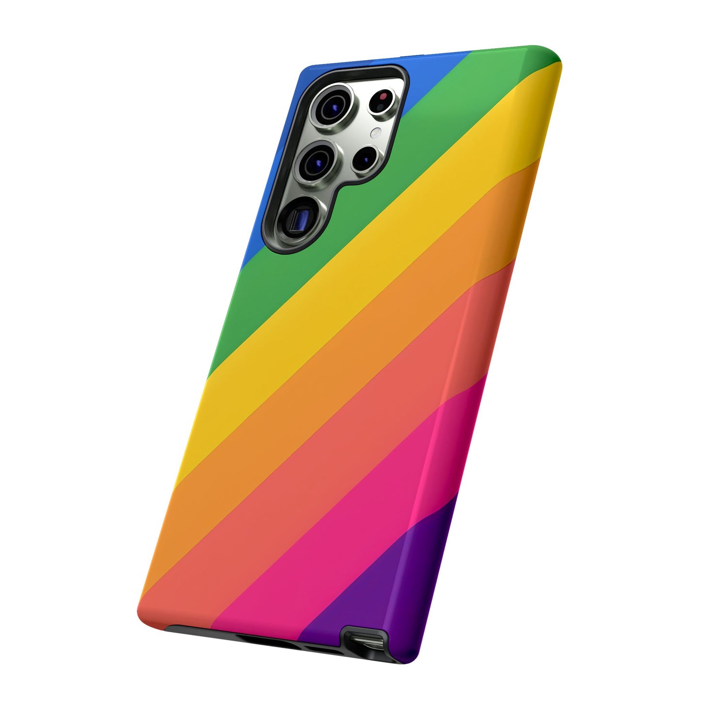 Vibrant Rainbow Phone Case - Tough & Stylish