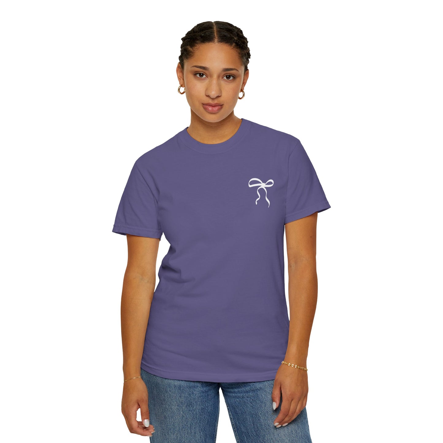 Inspirational T-Shirt with Bow Design – "But God"