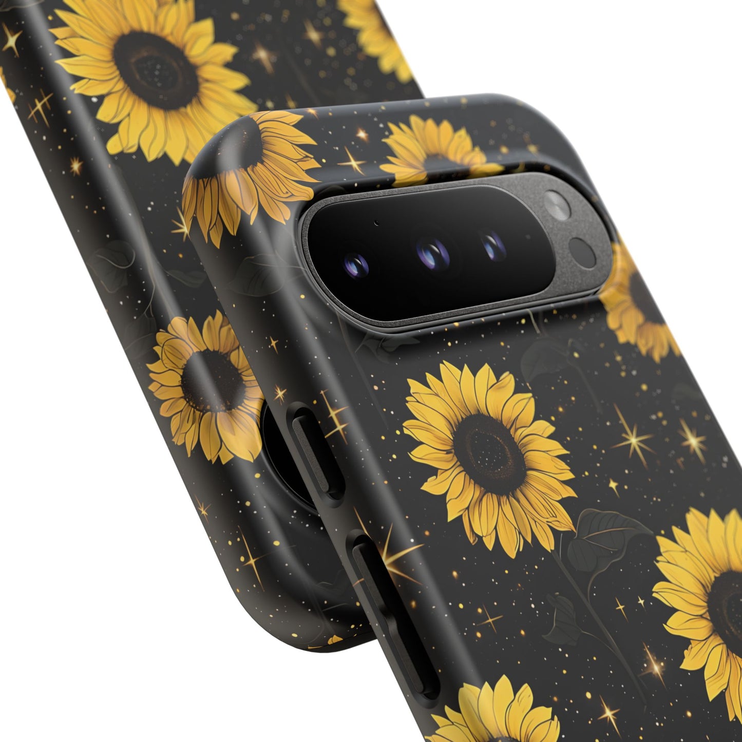 Sunflower Galaxy Tough Case - Durable Phone Cover with Floral Design