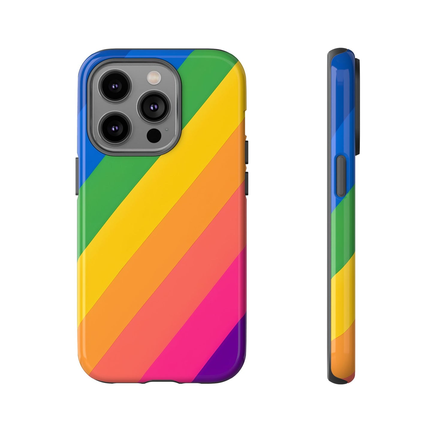 Vibrant Rainbow Phone Case - Tough & Stylish