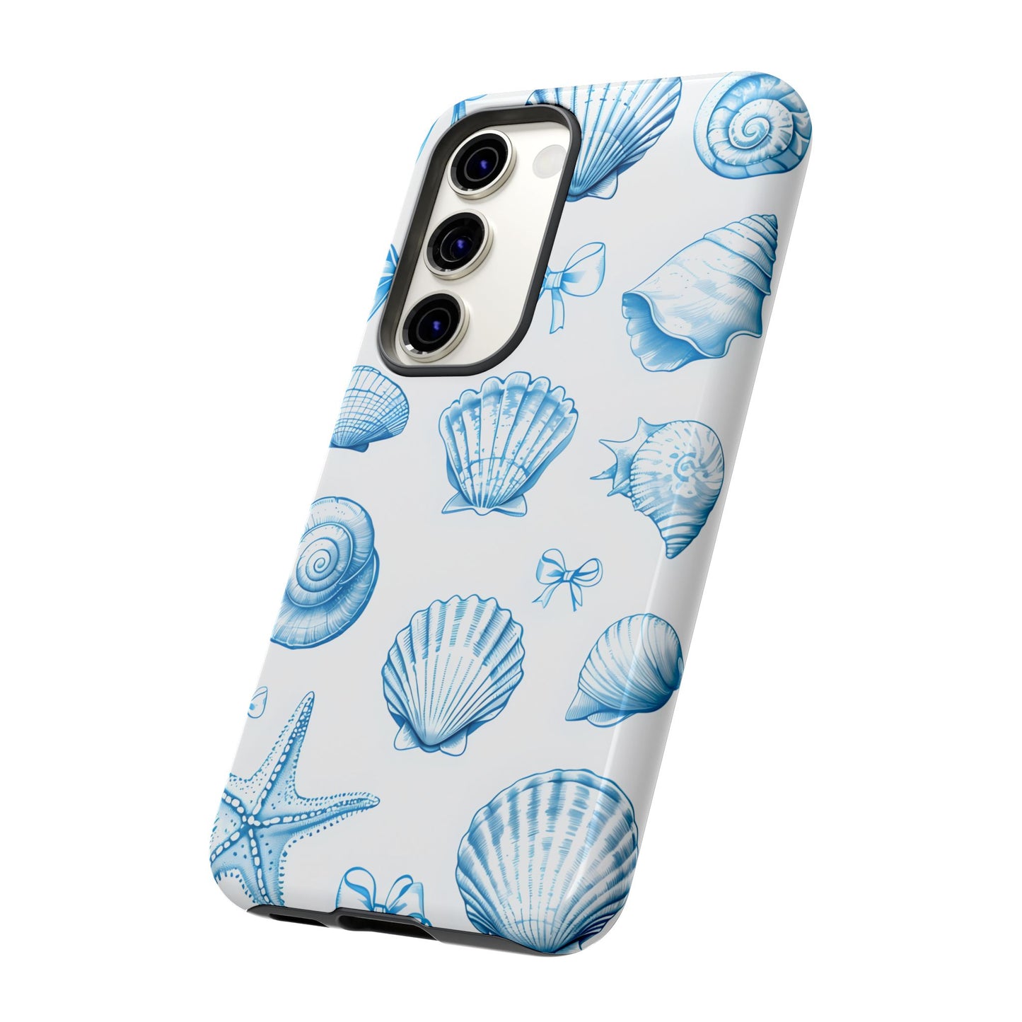 Coquette-Coastal Ocean-Themed Phone Case - Seashell and Starfish Design