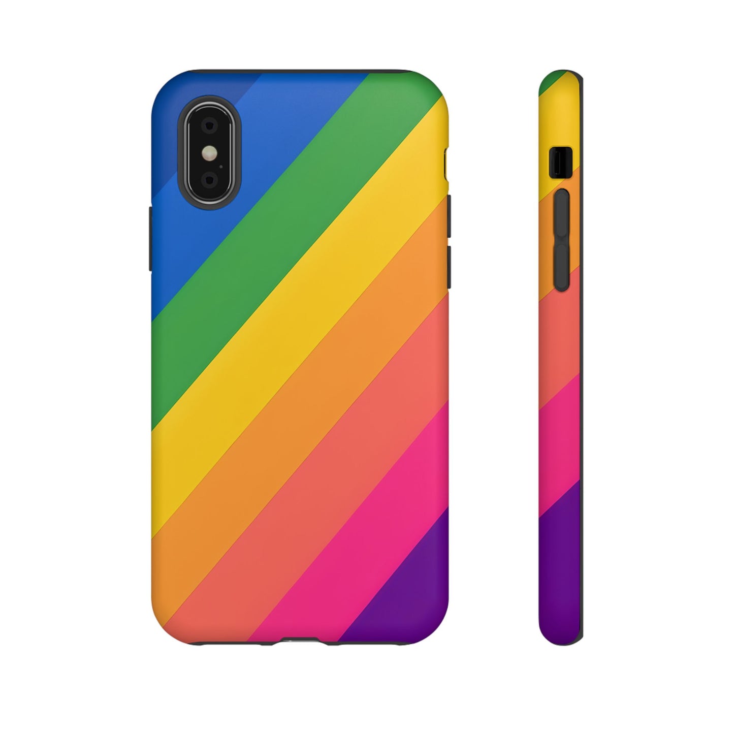 Vibrant Rainbow Phone Case - Tough & Stylish