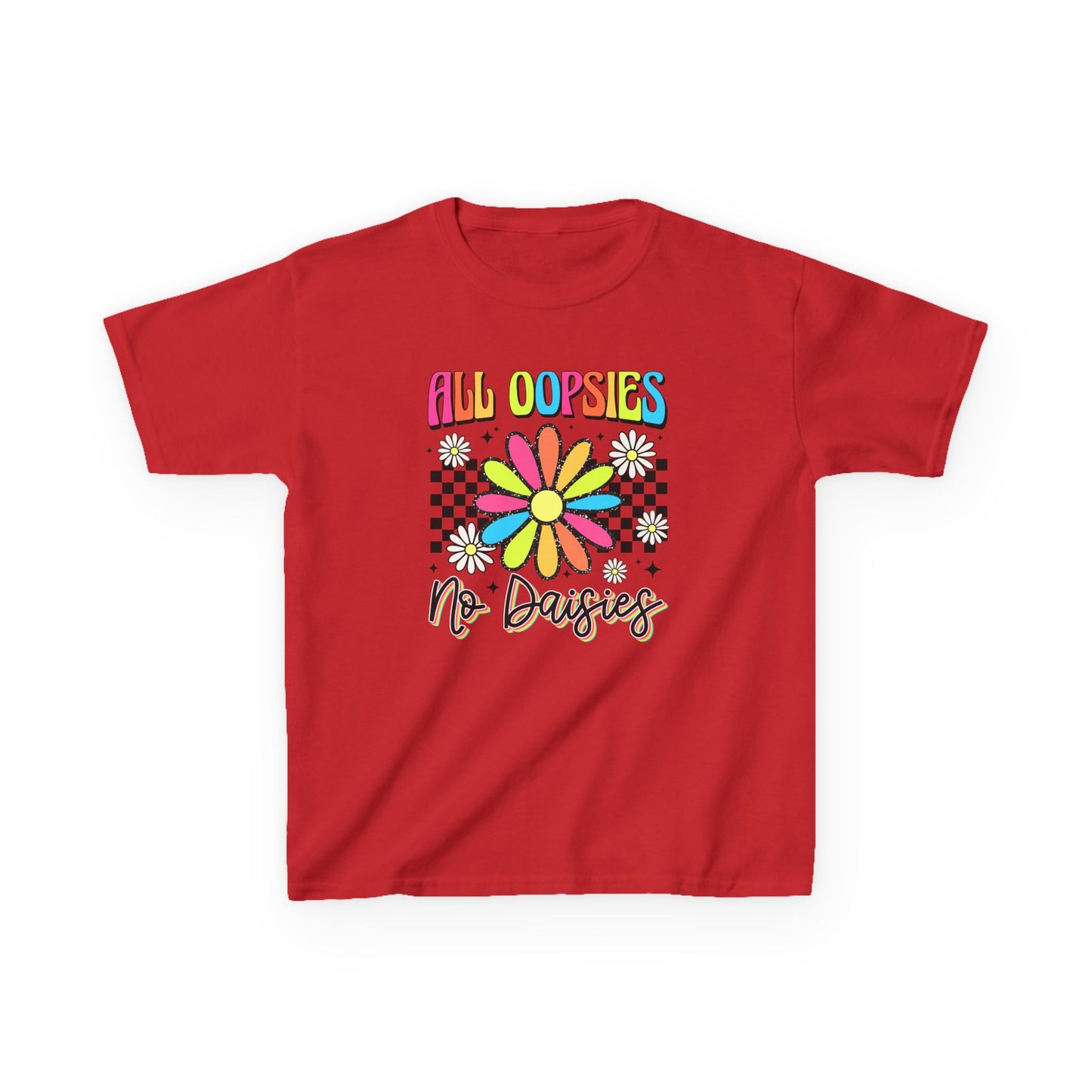 Colorful Kids Tee - 'All Oopsies No Daisies'