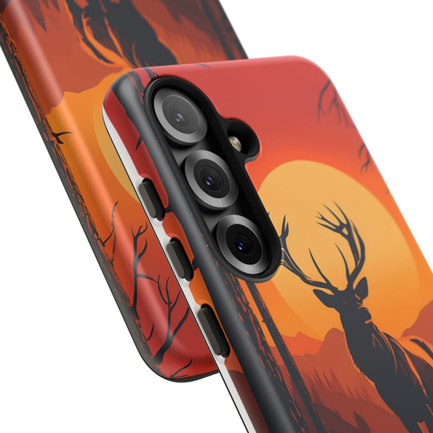 Wildlife Phone Case - Stag and Sunset Design for Nature Lovers