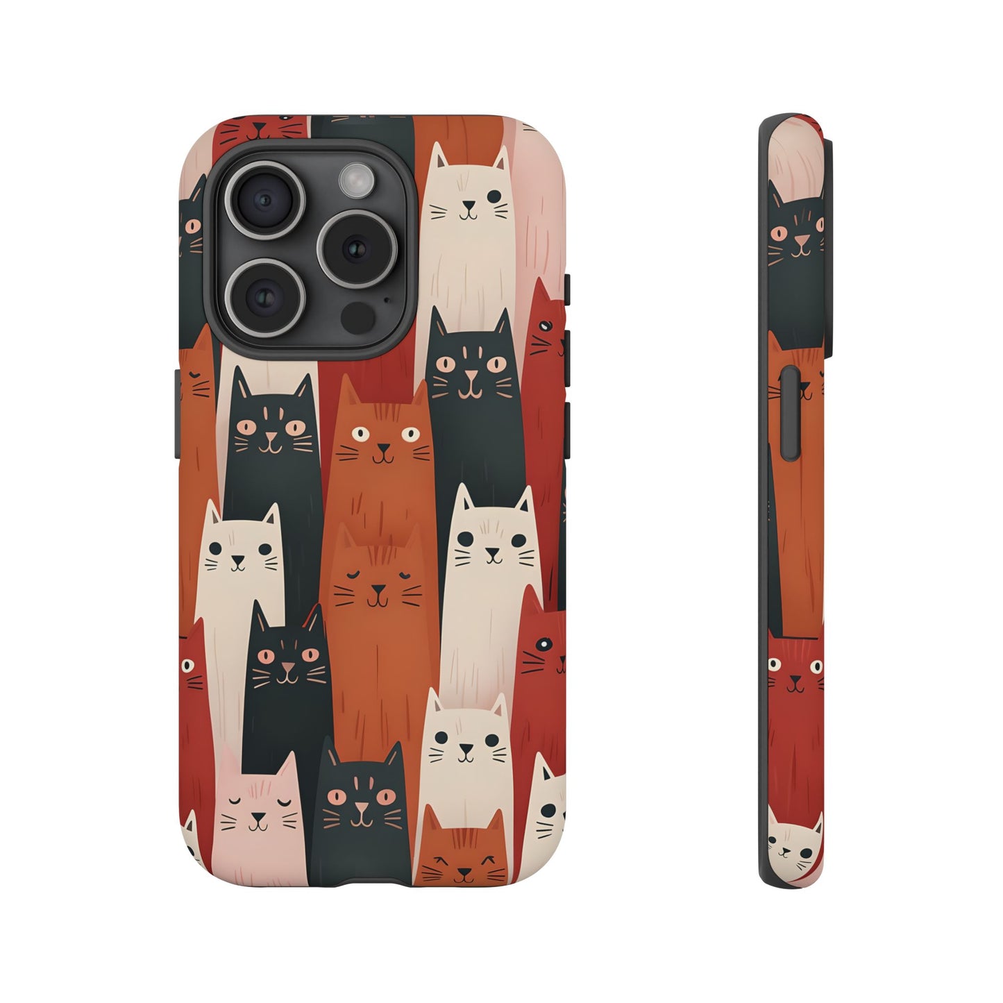 Playful Cat Phone Case - Tough & Stylish Purrfect for Cat Lovers
