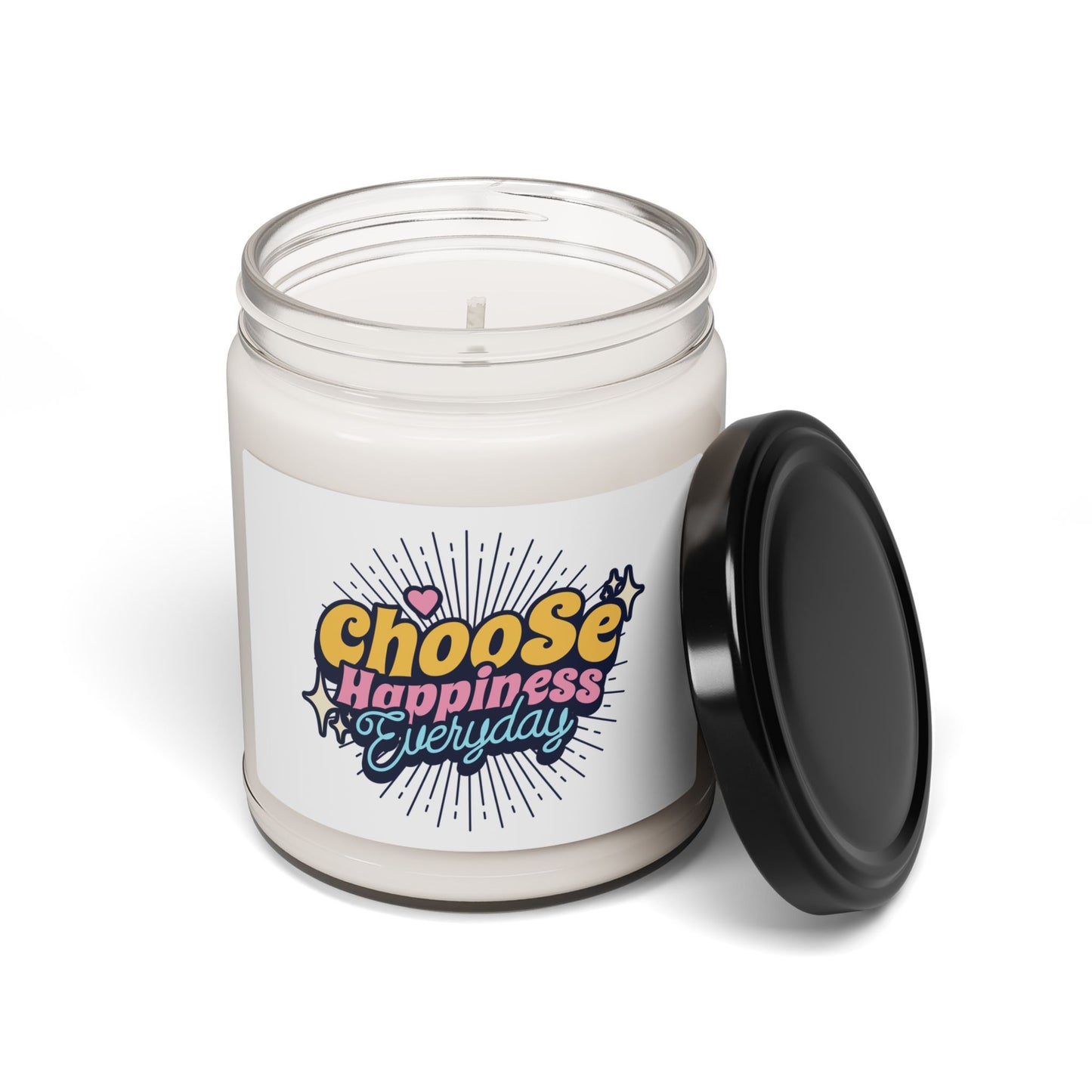 Choose Happiness Everyday Scented Soy Candle - Uplifting Home Decor Gift