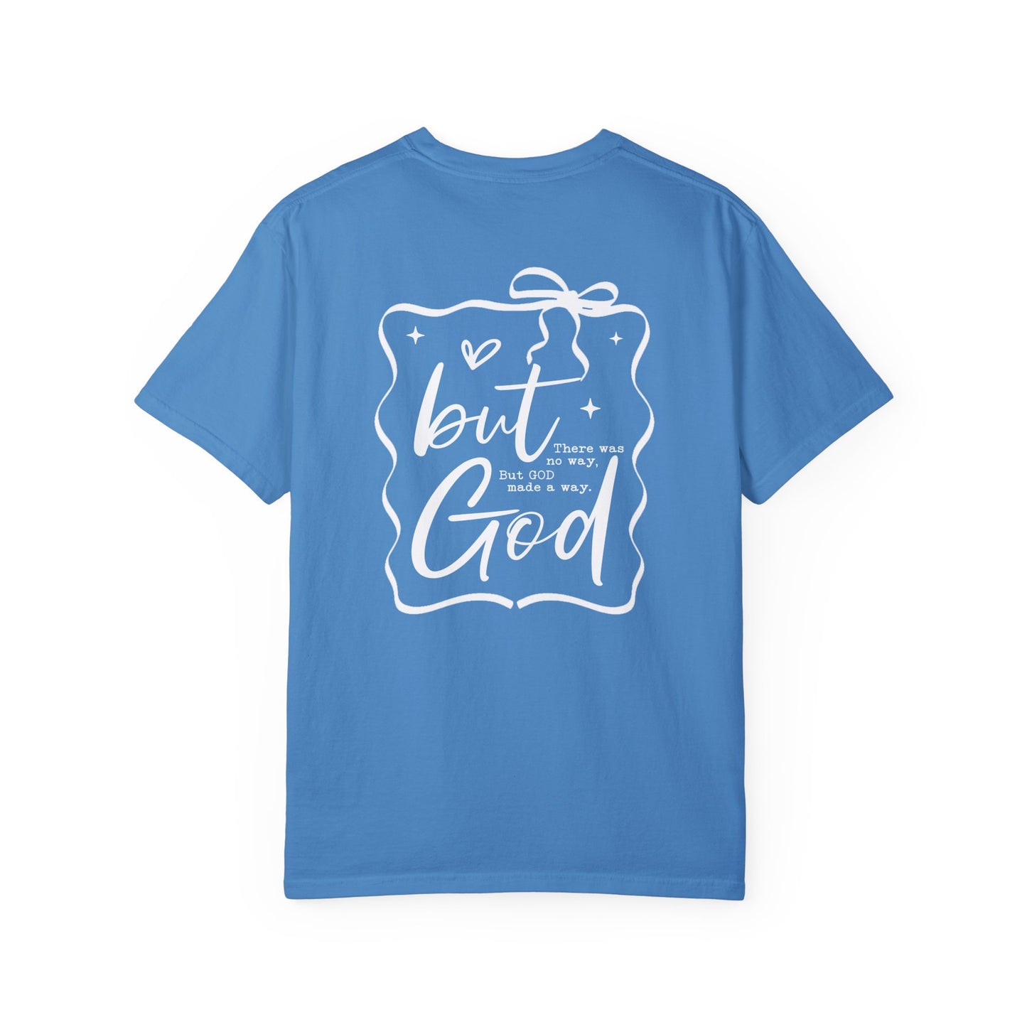 Inspirational T-Shirt with Bow Design – "But God"