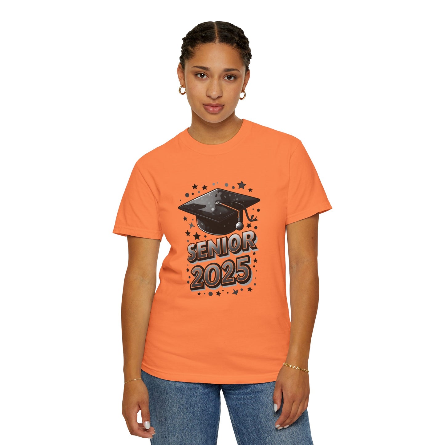 Senior 2025 Unisex Garment-Dyed T-Shirt - Graduation Celebration Tee