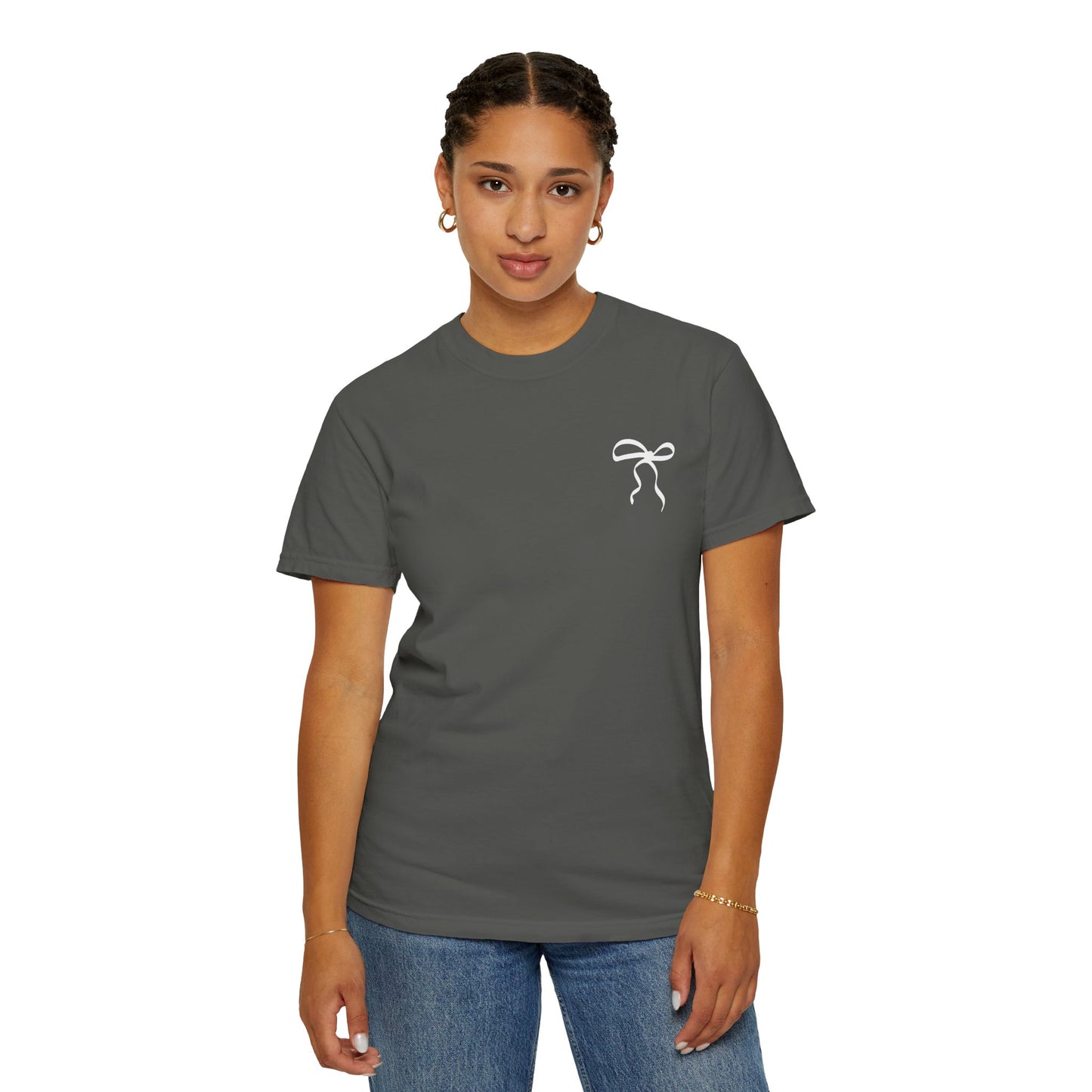 Inspirational T-Shirt with Bow Design – "But God"
