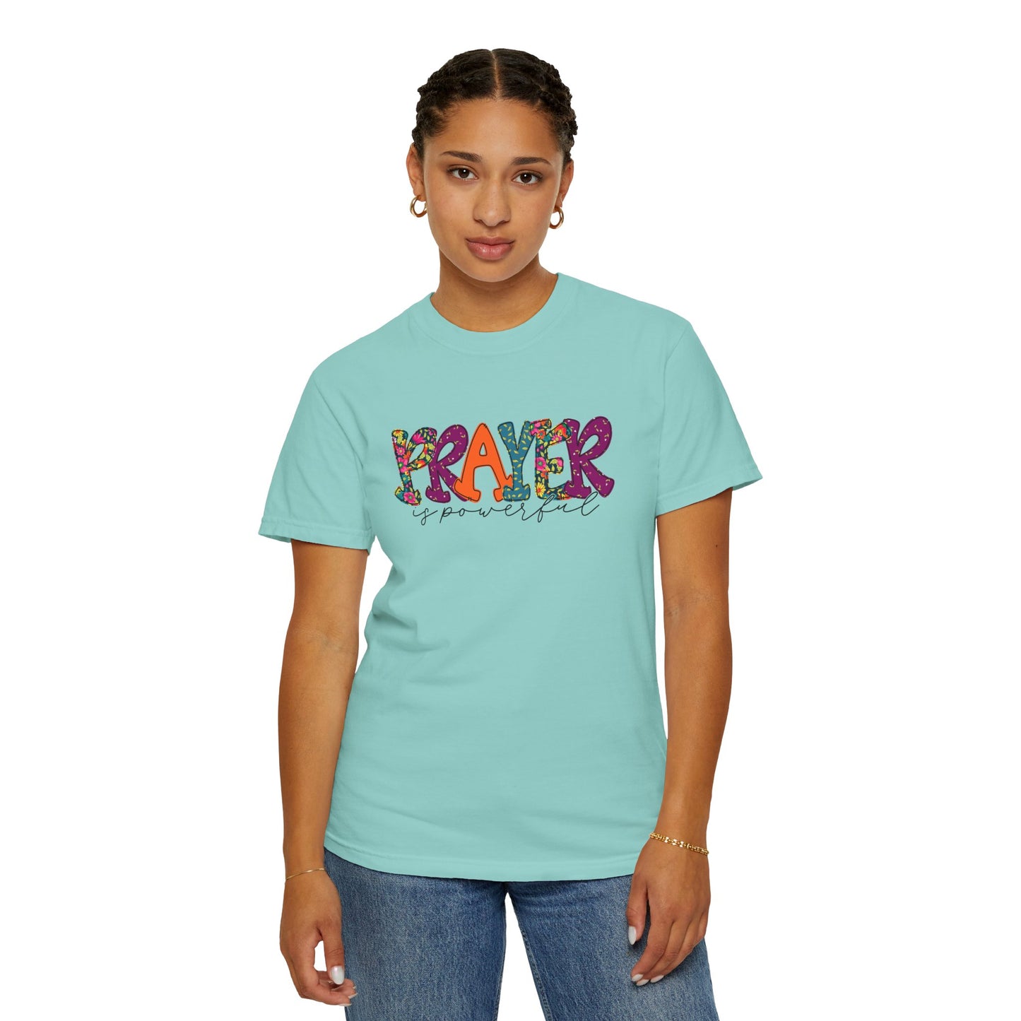 Colorful "Prayer is Powerful" Unisex T-Shirt