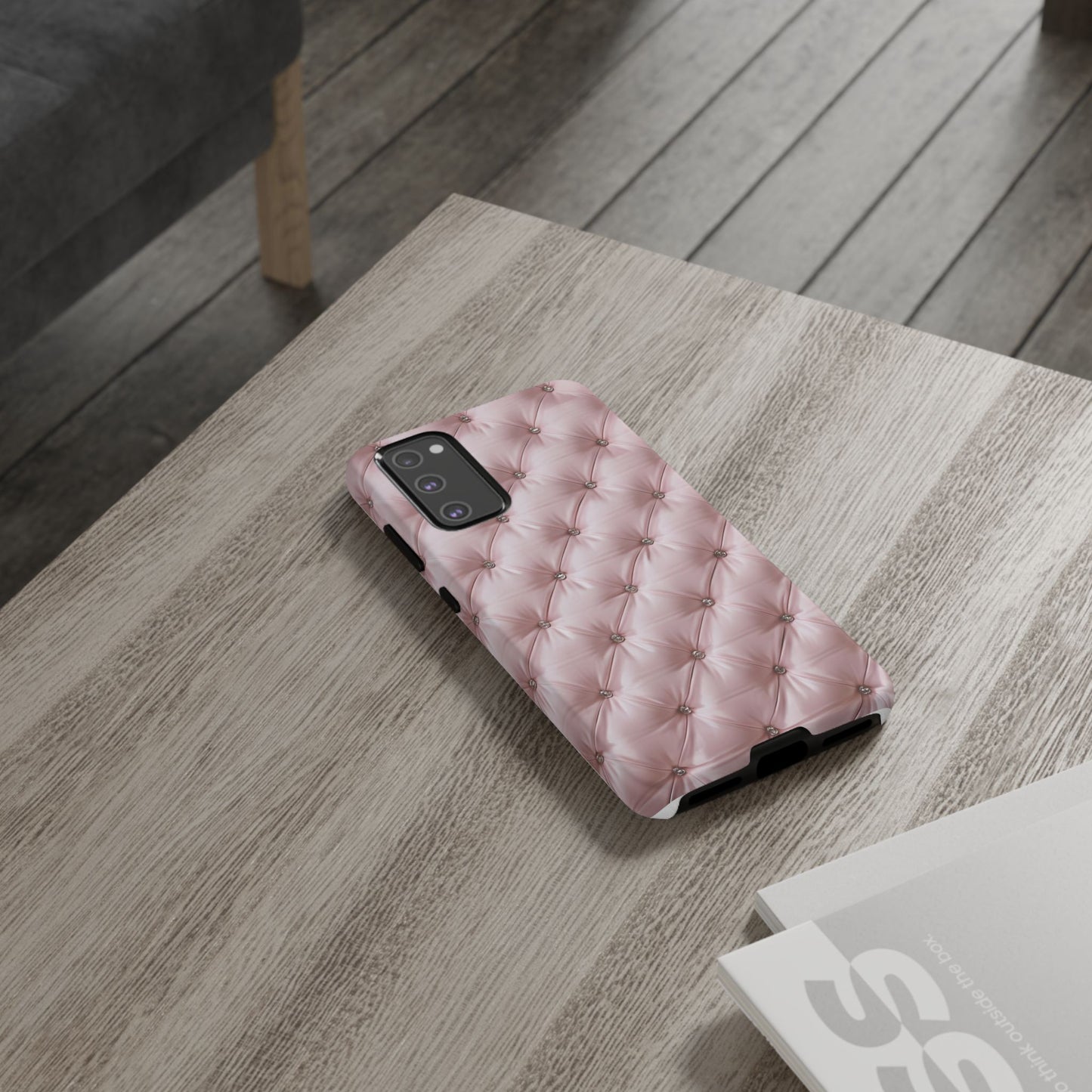 Luxury Pink Quilted Phone Case - Tough Cases for Stylish Protection