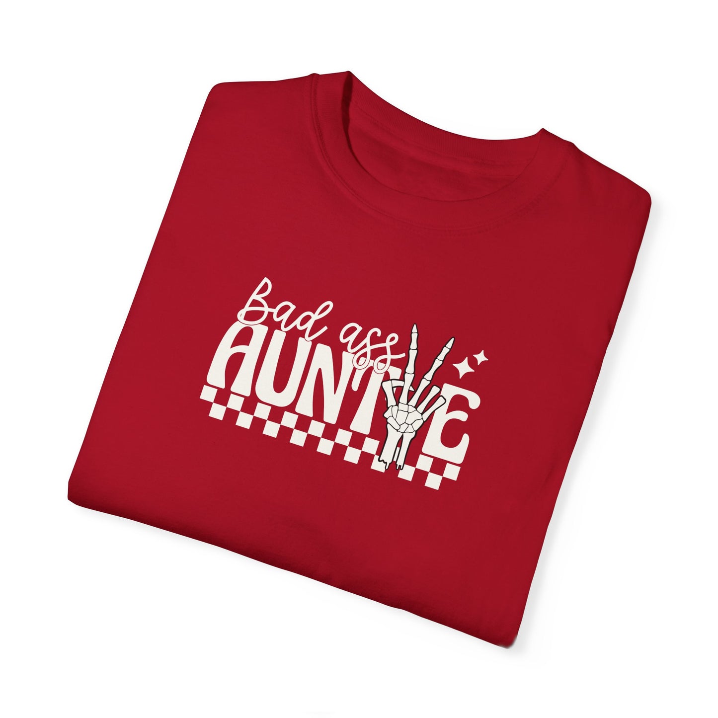 Bad Ass Aunt Unisex Garment-Dyed T-Shirt - Comfortable and Stylish Gift for Aunts