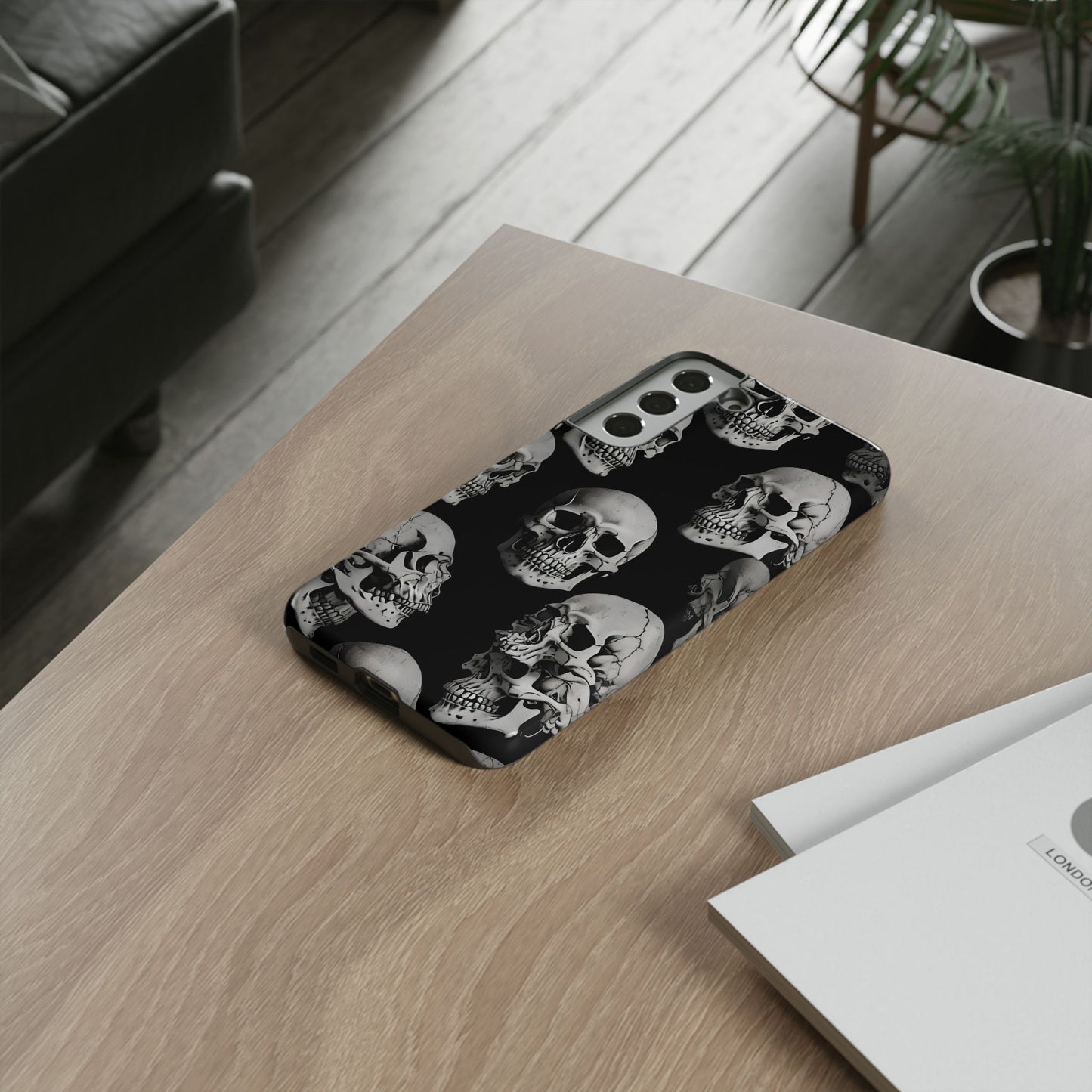 Skull Print Phone Case - Tough Cases for Bold Style