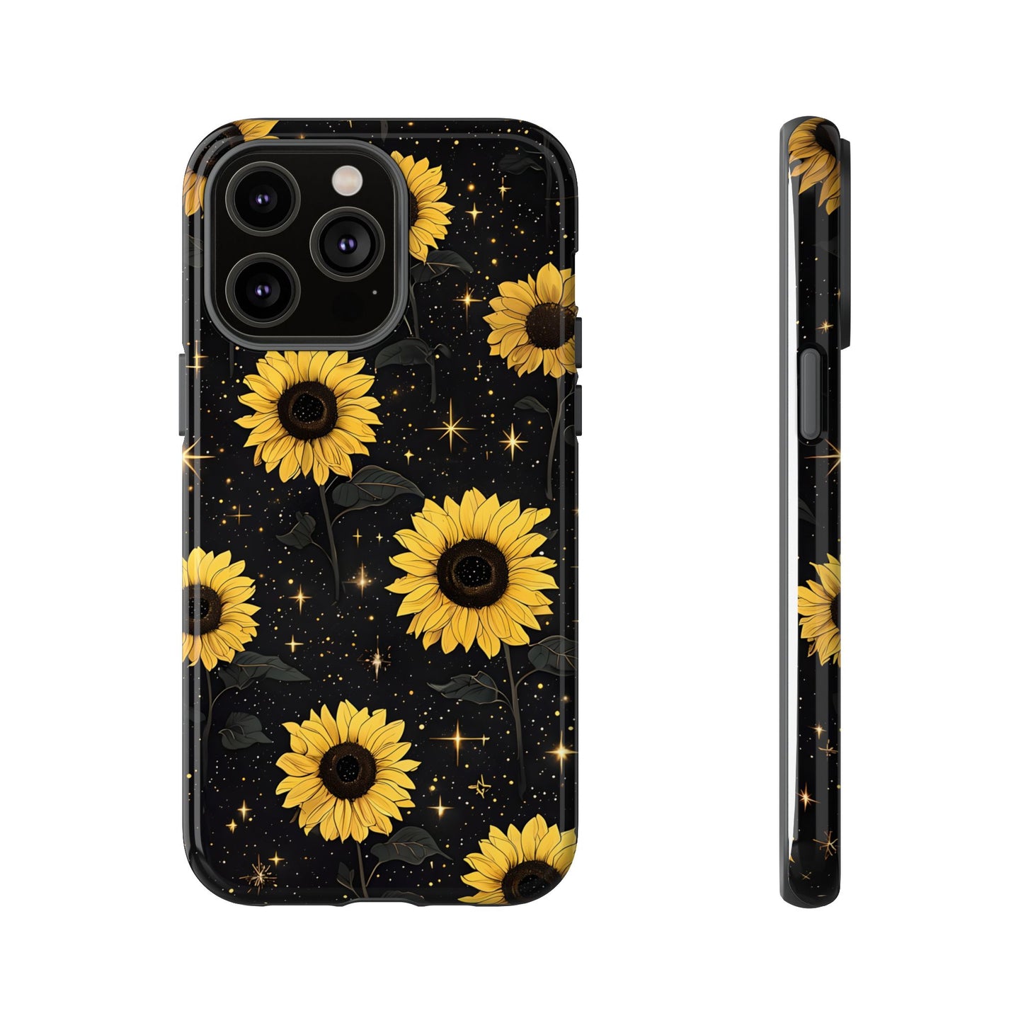 Sunflower Galaxy Tough Case - Durable Phone Cover with Floral Design