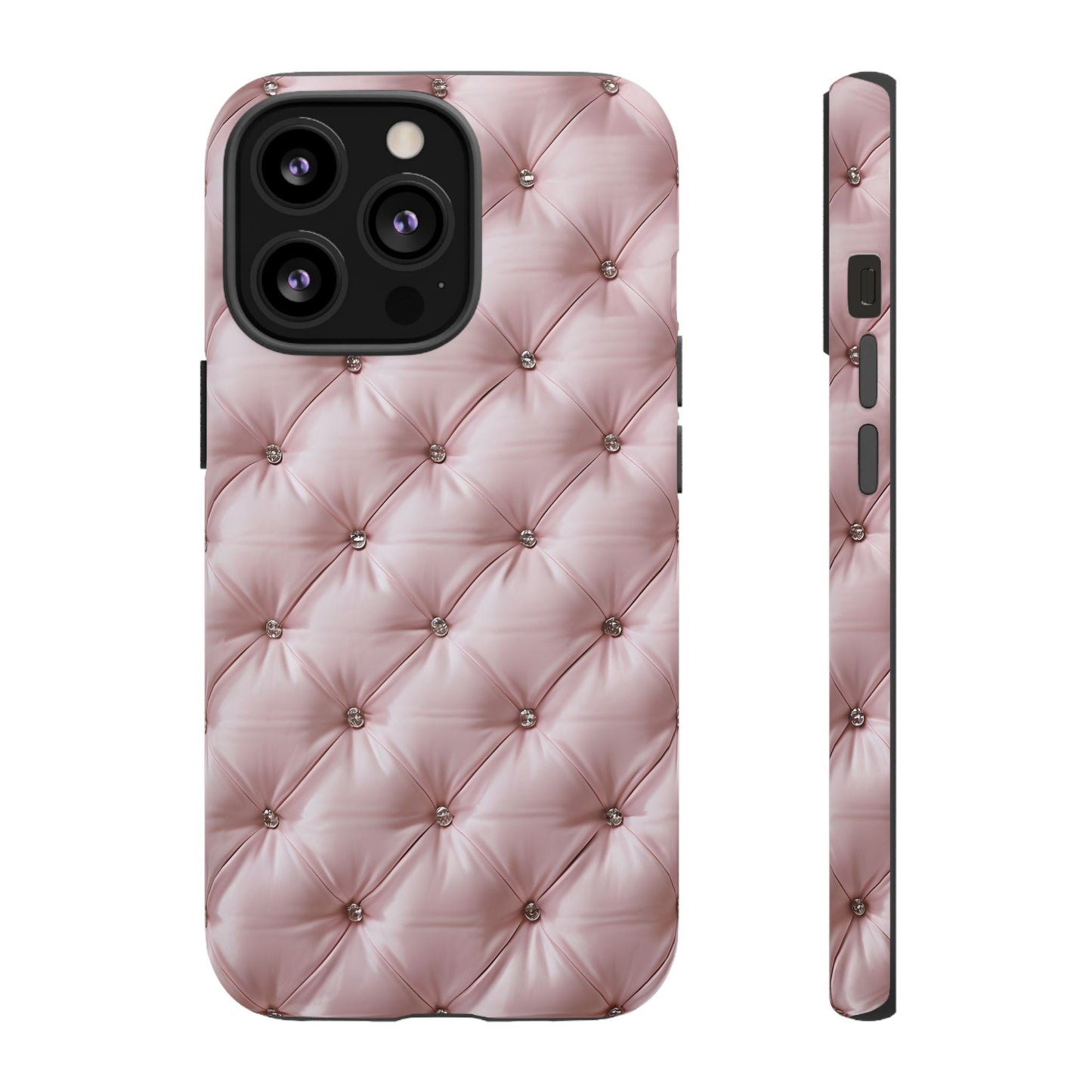 Luxury Pink Quilted Phone Case - Tough Cases for Stylish Protection