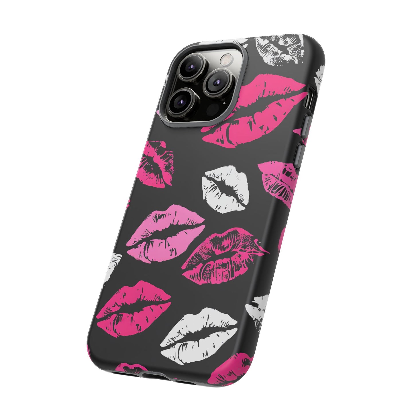Lips Print iPhone Case - Stylish Tough Phone Cover
