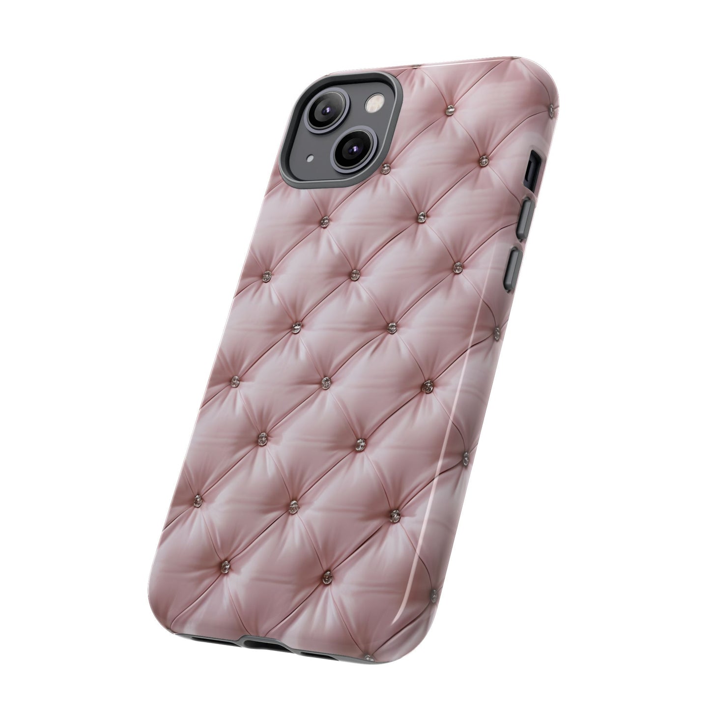 Luxury Pink Quilted Phone Case - Tough Cases for Stylish Protection