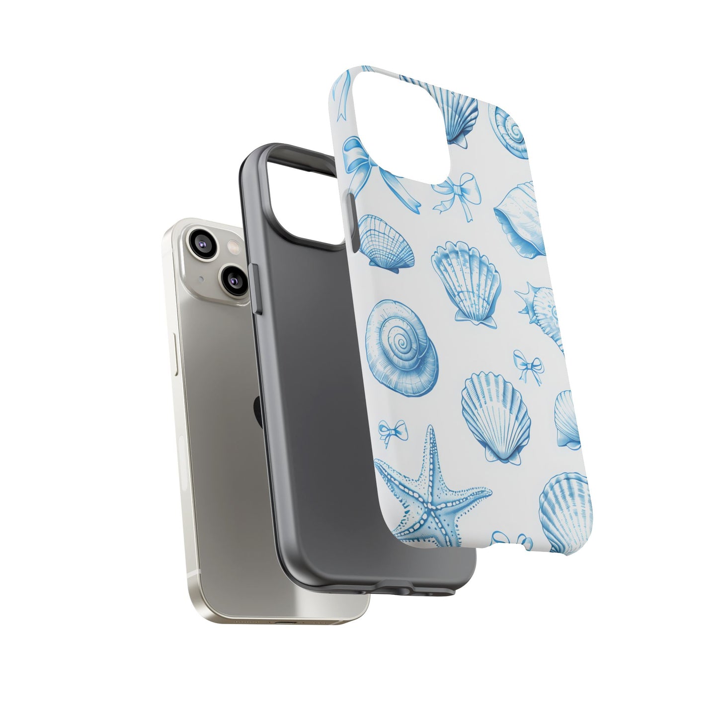 Coquette-Coastal Ocean-Themed Phone Case - Seashell and Starfish Design