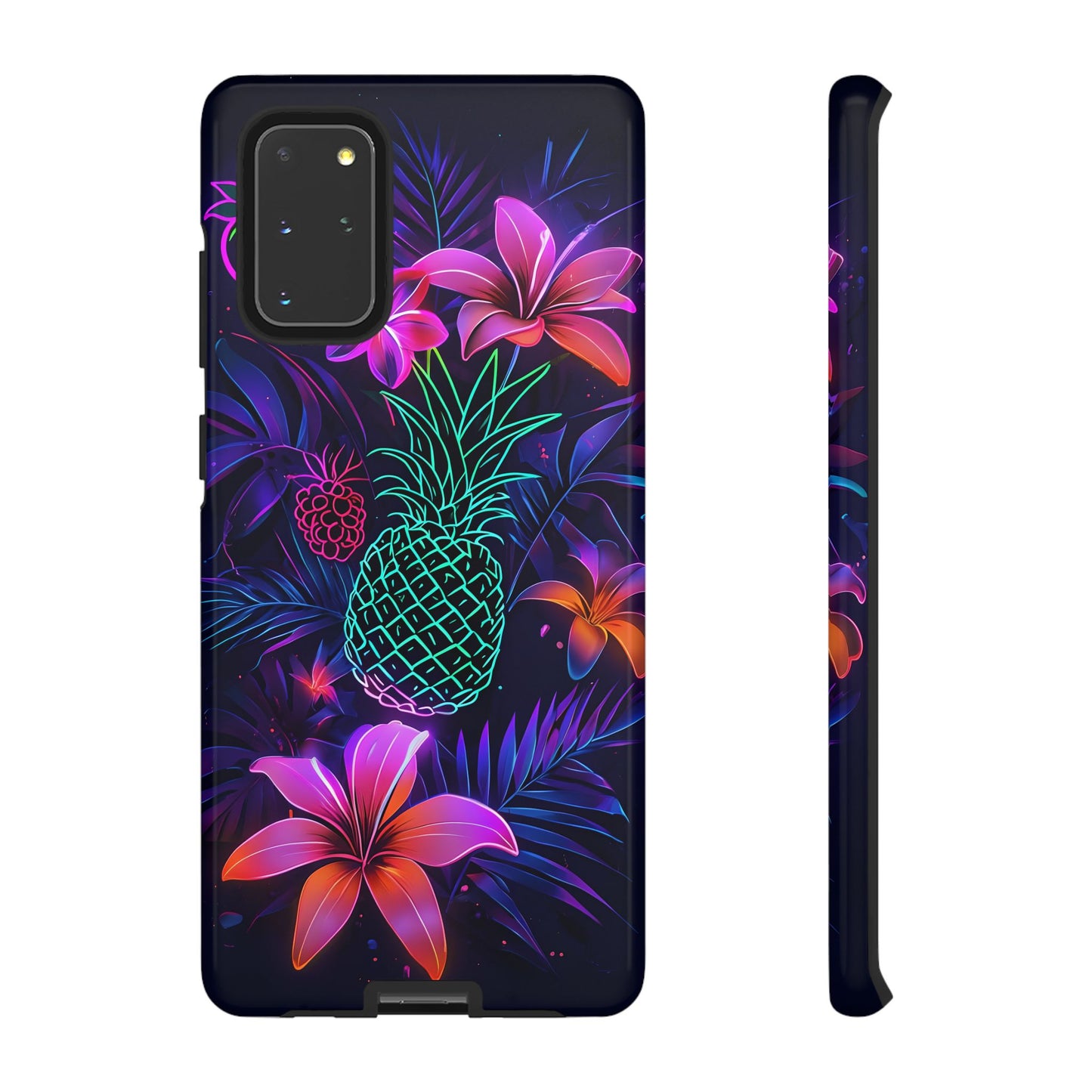 Tough Cases - Tropical Neon Floral iPhone Case