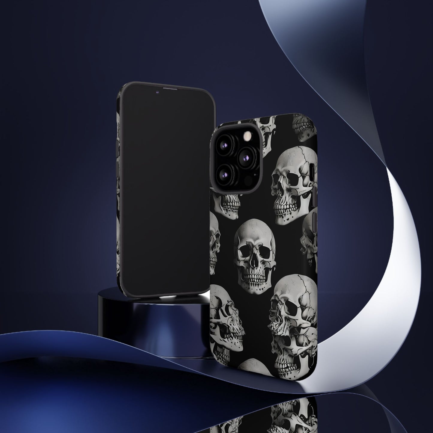 Skull Print Phone Case - Tough Cases for Bold Style