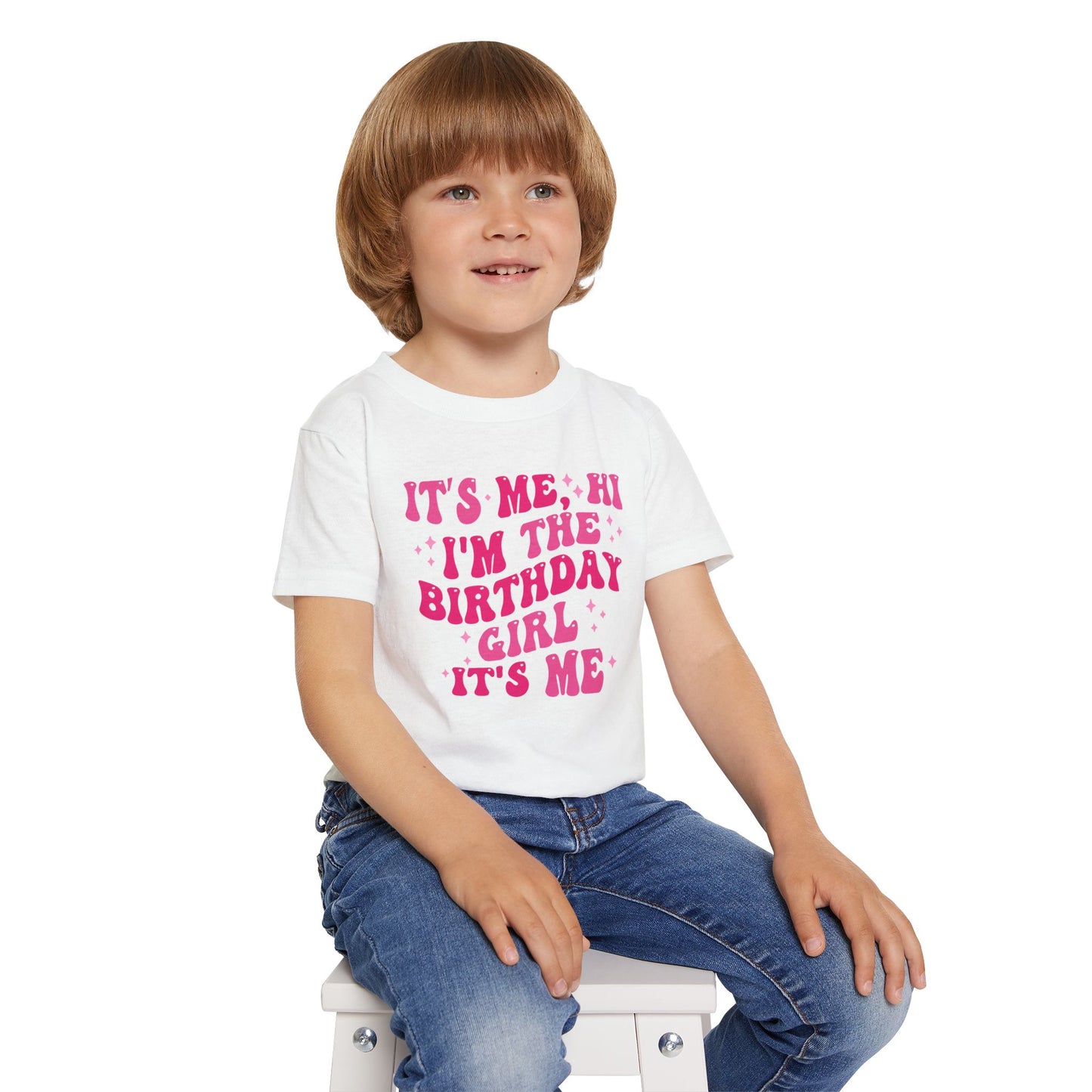 MADI (6) Birthday Girl Toddler T-Shirt - Personalized for Ages 6