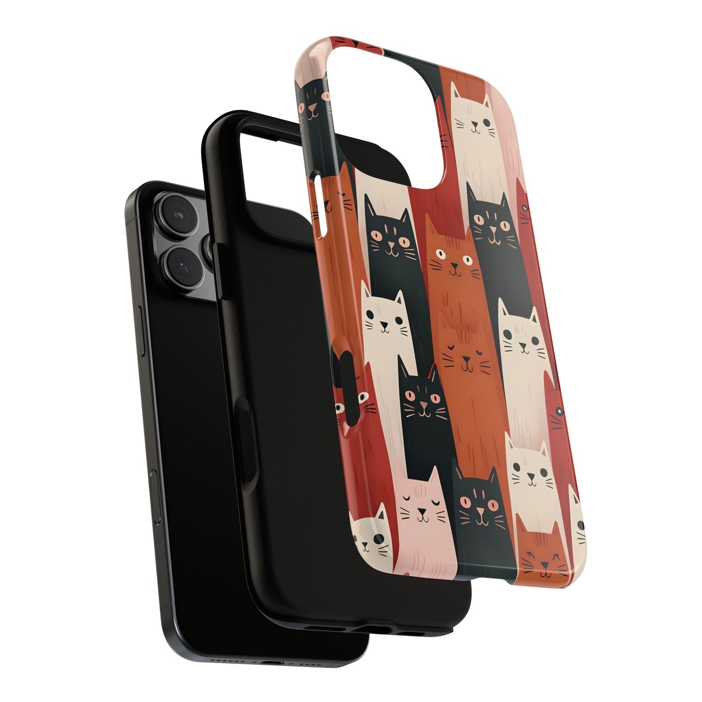 Playful Cat Phone Case - Tough & Stylish Purrfect for Cat Lovers