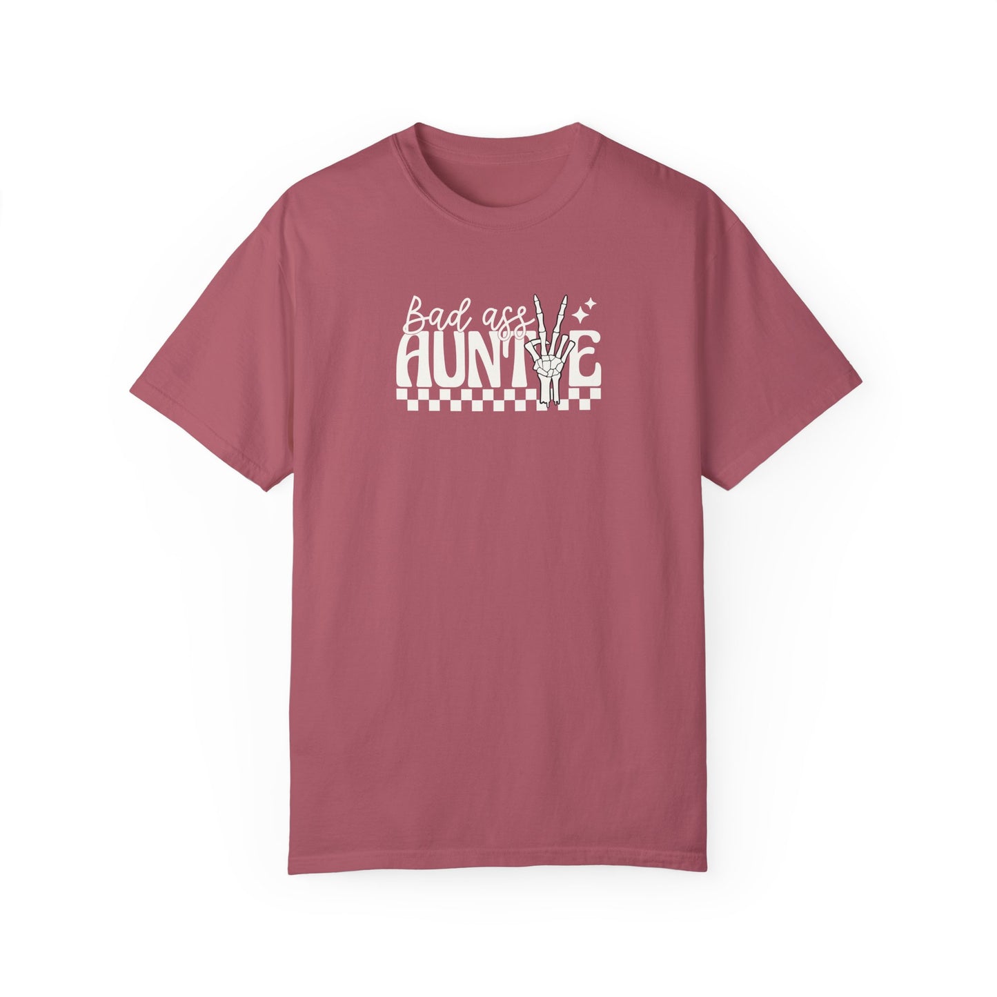 Bad Ass Aunt Unisex Garment-Dyed T-Shirt - Comfortable and Stylish Gift for Aunts