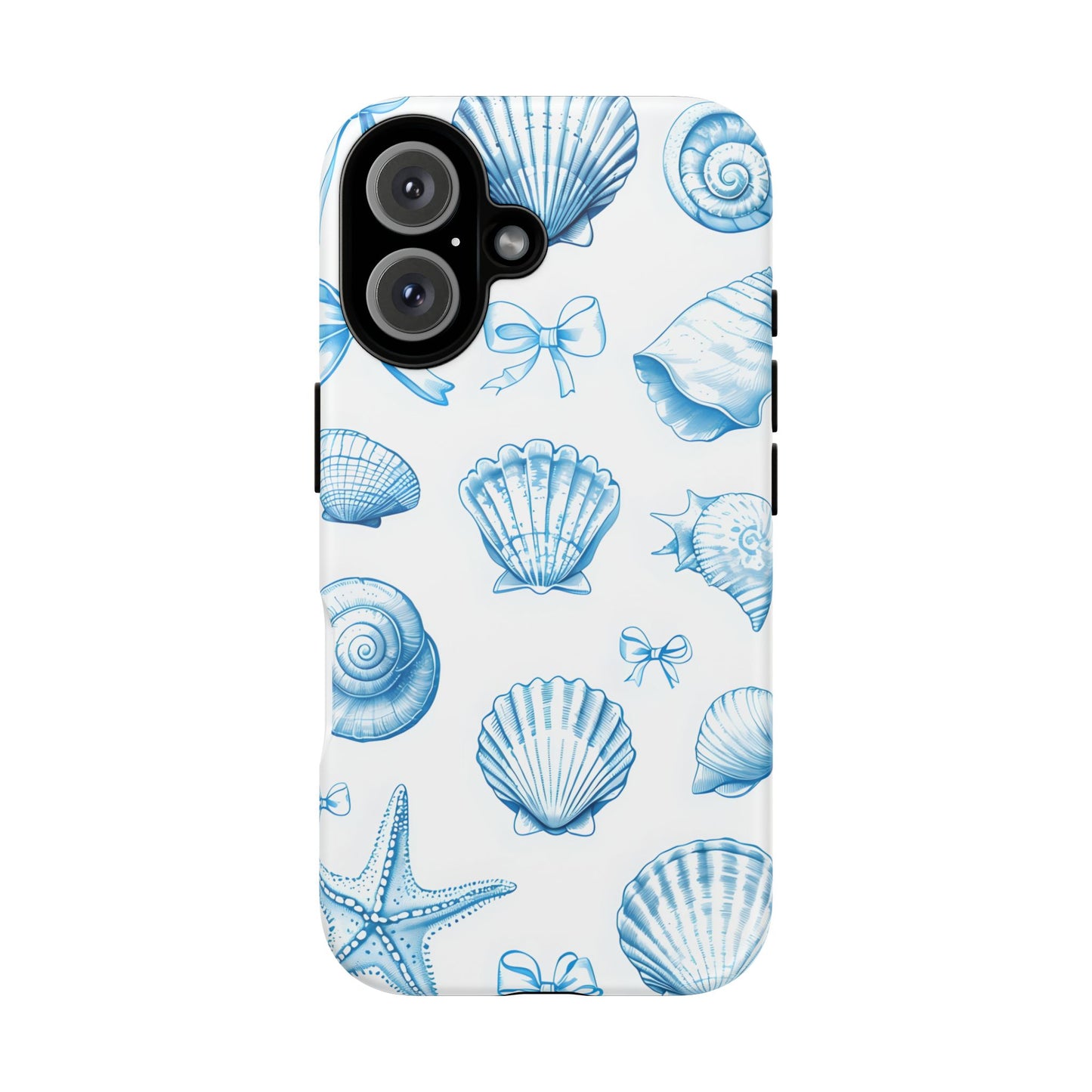 Coquette-Coastal Ocean-Themed Phone Case - Seashell and Starfish Design